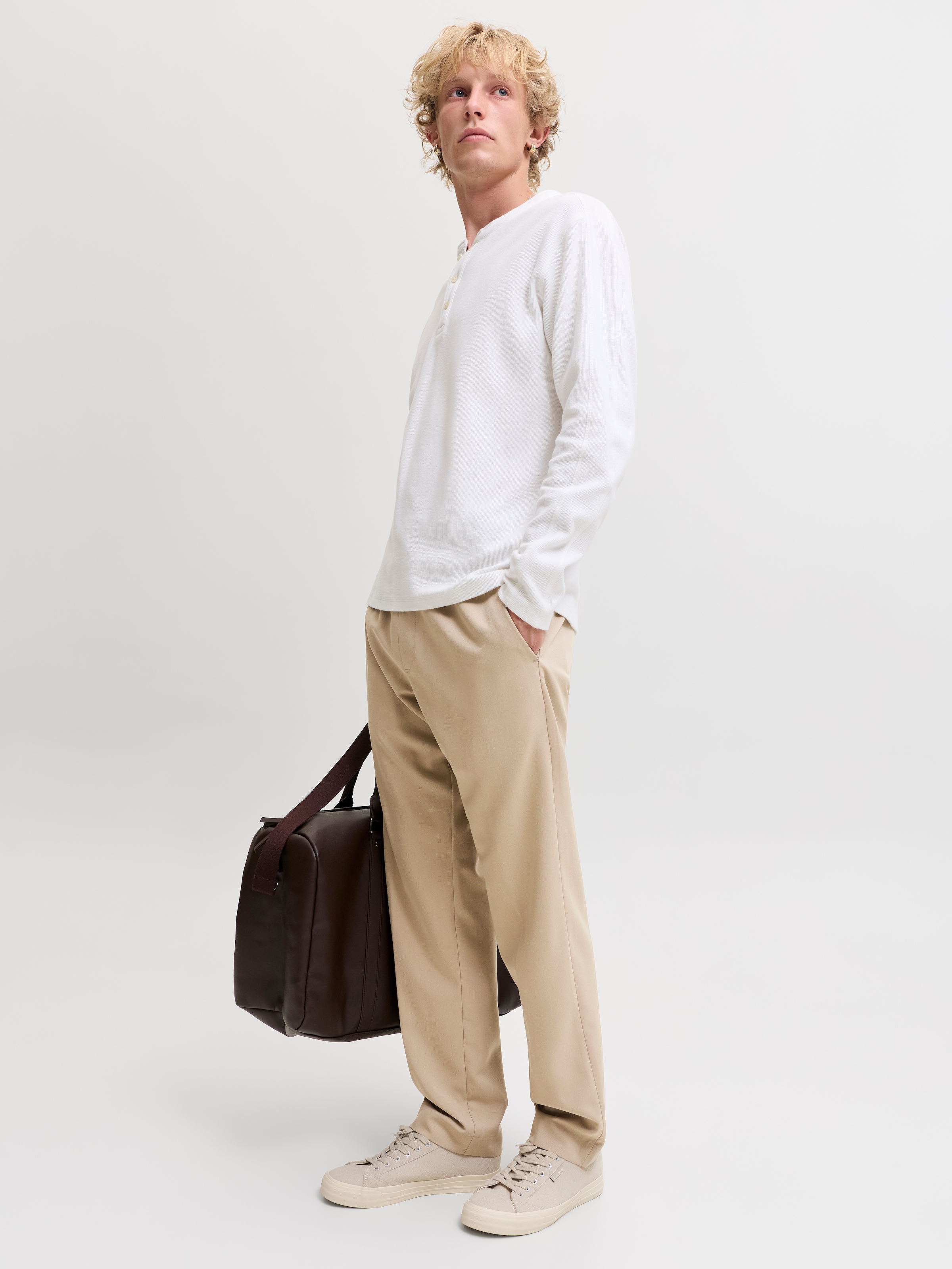 Jack & Jones Schlupfhose »JPSTKANE TOBY JOGGER NOOS«  Materialmix, relaxed fit