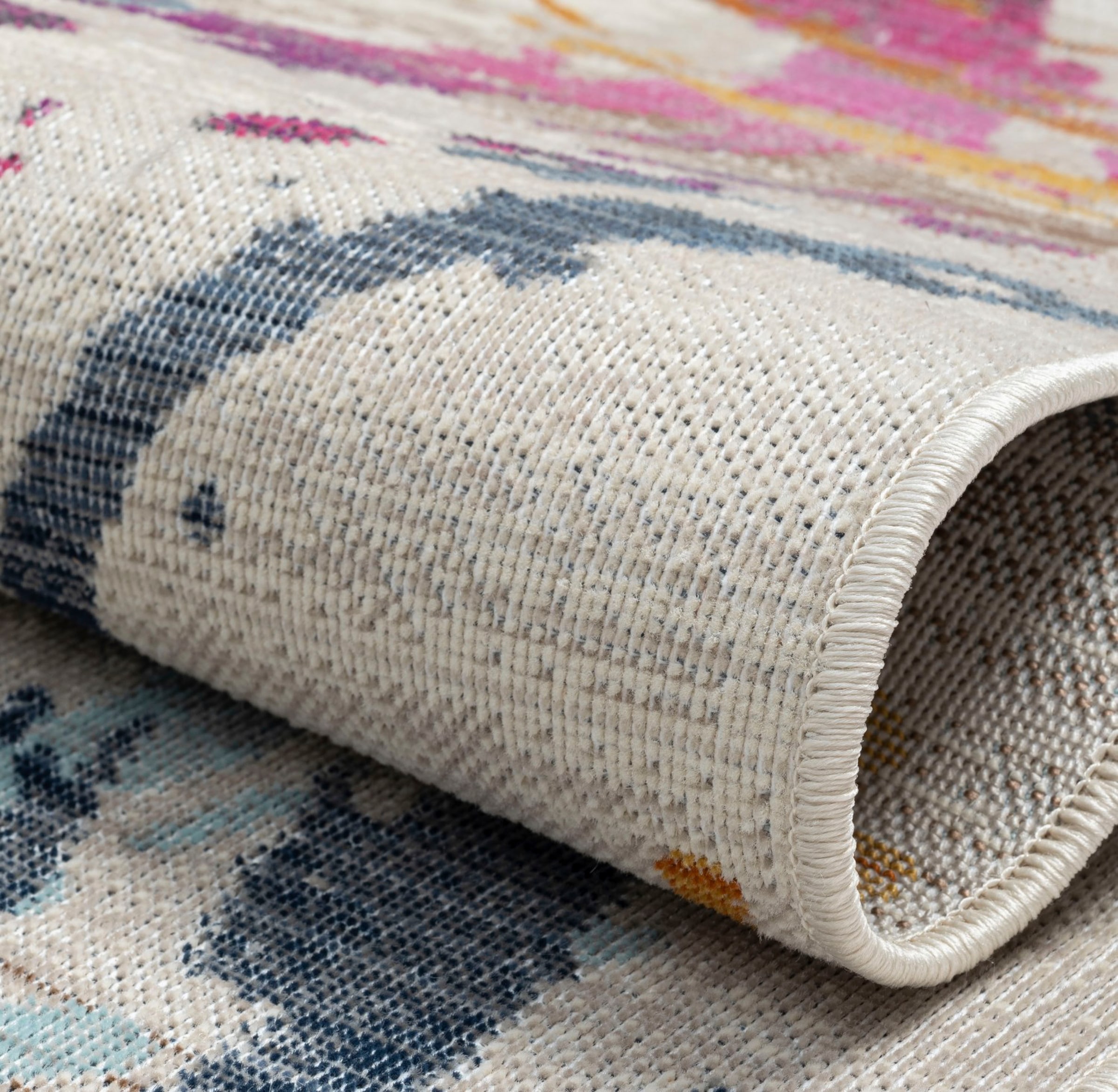 Myflair Möbel & Accessoires Teppich »Aurora 5« rechteckig 2 mm Höhe Flachgewebe, im modernem Used Look, superflach, weich durch Microfaser