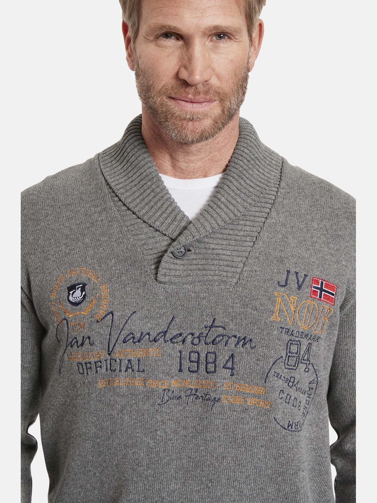 Jan Vanderstorm Schalkragenpullover »Pullover HAMAR«