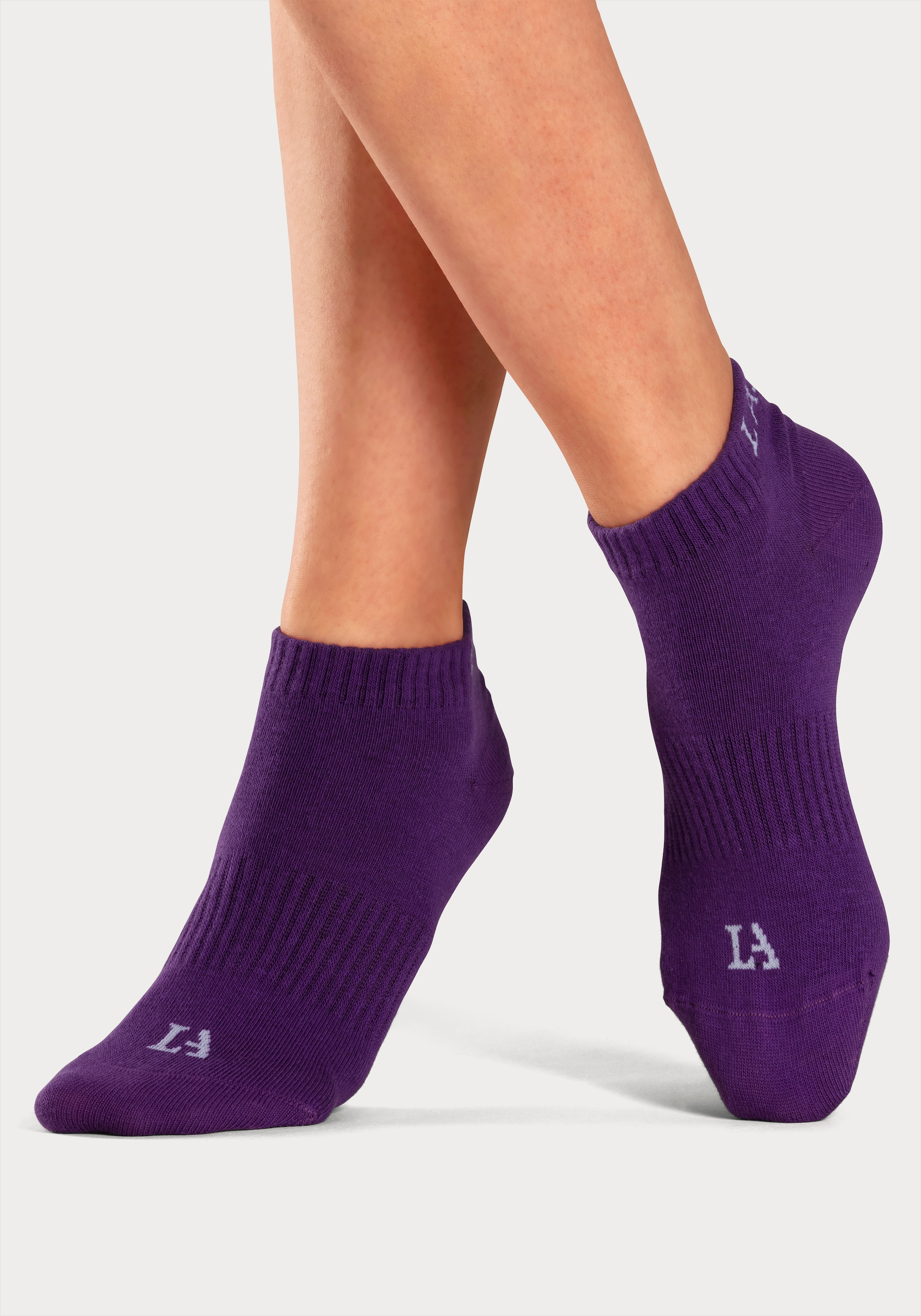 LASCANA ACTIVE Sneakersocken, (Packung, 6 Paar), mit eingestricktem Marken Logo