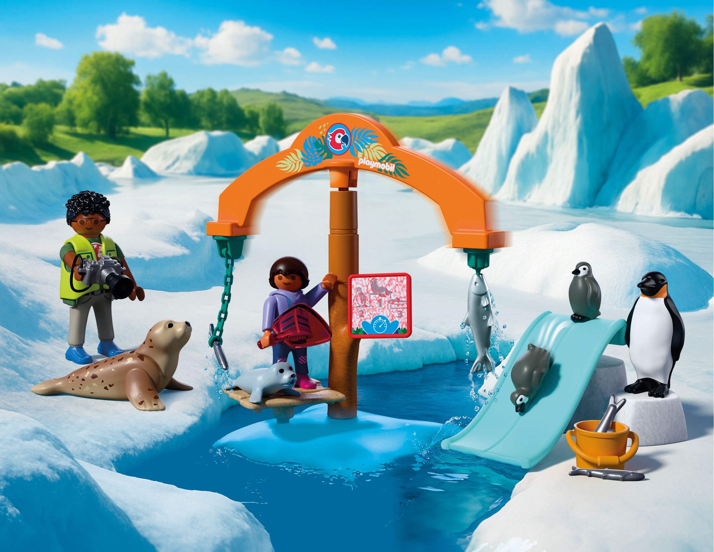Playmobil® Konstruktions-Spielset »Zoo: Eis-Expedition (72073), Animals & Friends«
