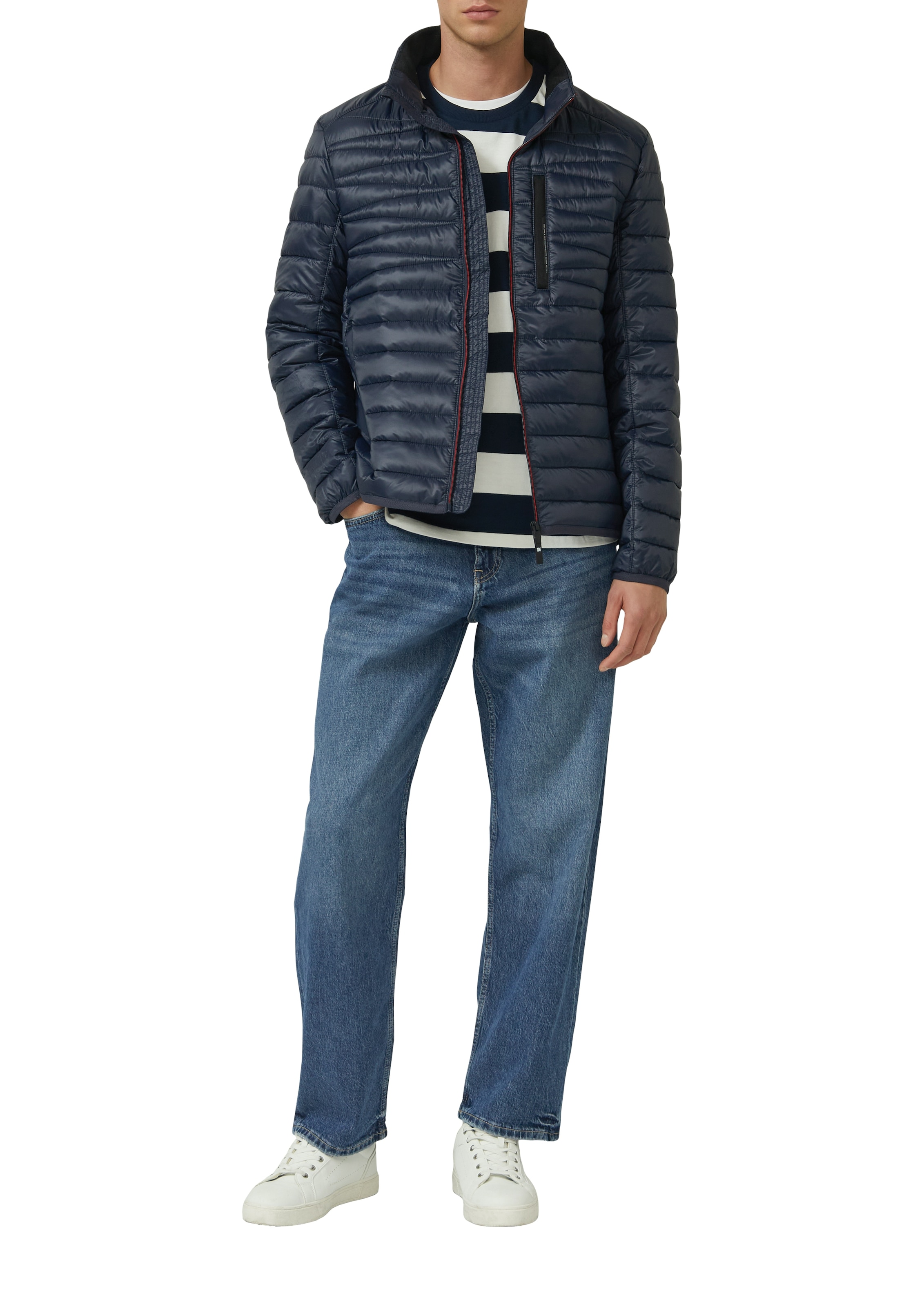 s.Oliver Steppjacke ohne Kapuze mit Stehkragen und Reißverschluss