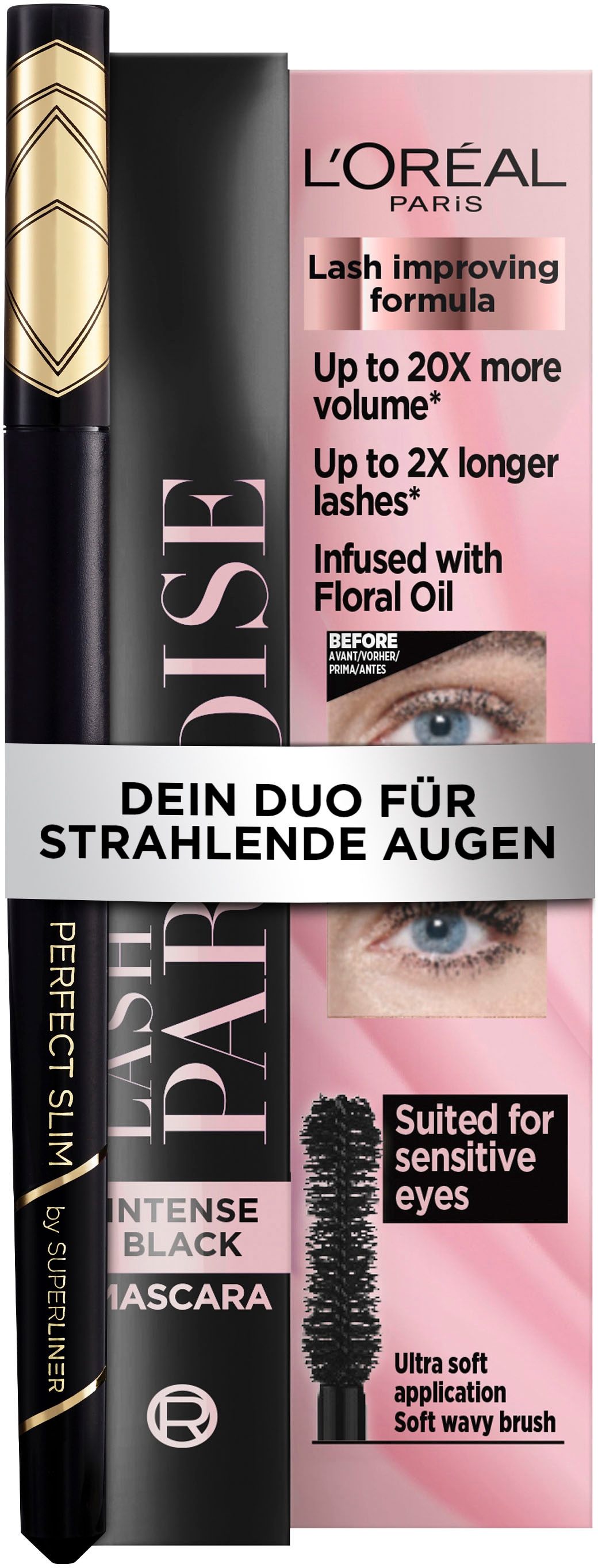 Schmink-Set »L'Oréal Paris Classic Look: Mascara + Liner«, (Set, 2 tlg.), Make-Up-Set,...