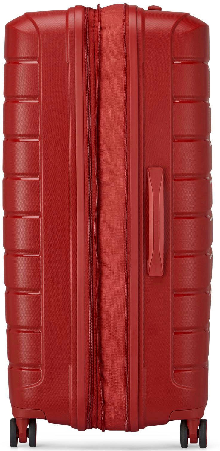 RONCATO Hartschalen-Trolley »B-FLYING, 76 cm, rot«, 4 Rollen, Hartschalen-Koffer Reisegepäck mit Volumenerweiterung und TSA Schloss
