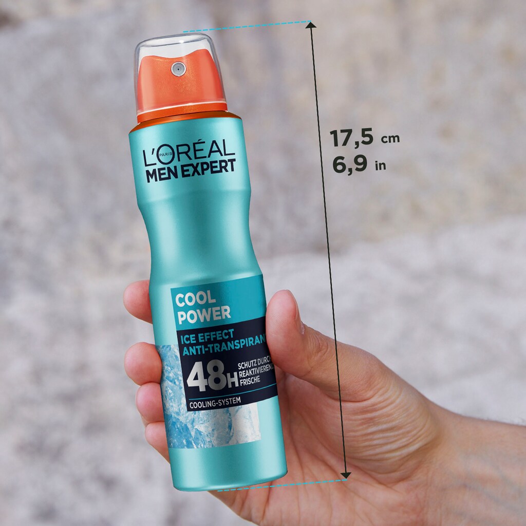 L'ORÉAL PARIS MEN EXPERT Deo-Spray »Cool Power«, mit 48H Cooling-Effekt