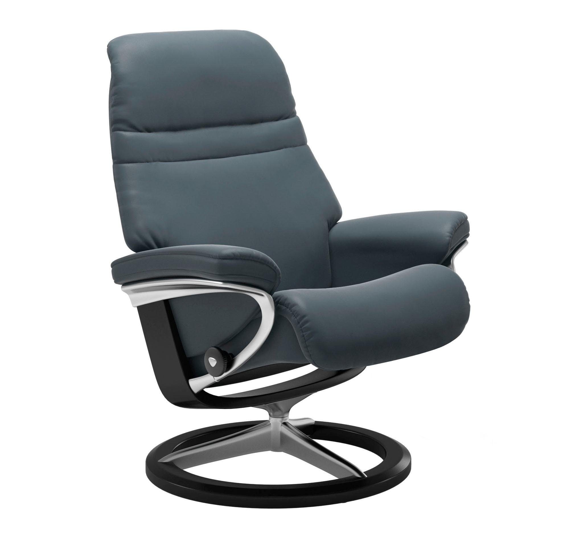 Stressless® Relaxsessel »Sunrise« mit Signature Base, Größe M, Gestell Schwarz, in 2 Lederqualitäten lieferbar