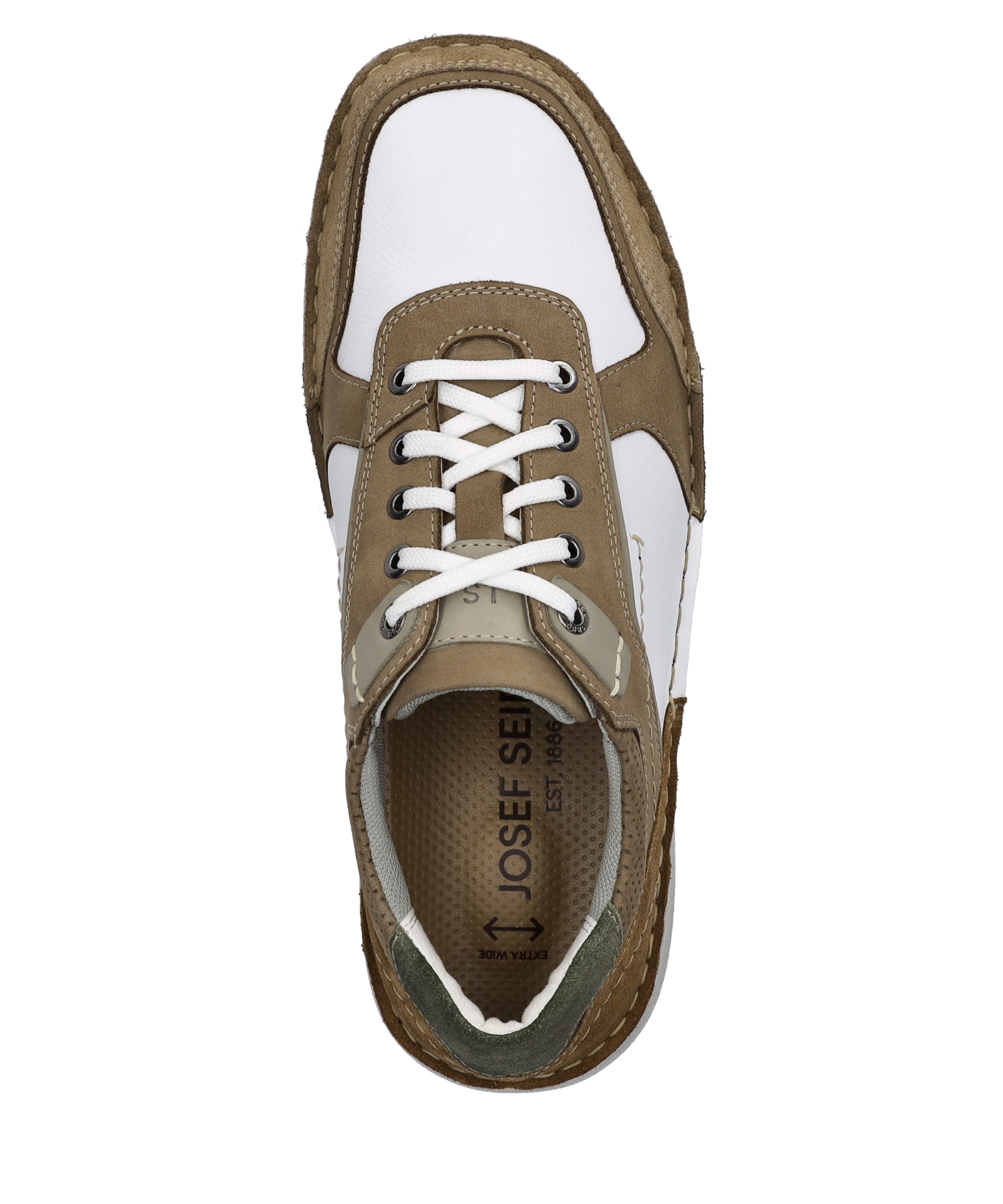 Josef Seibel Schnürschuh »New Anvers 10, weiss-multi«