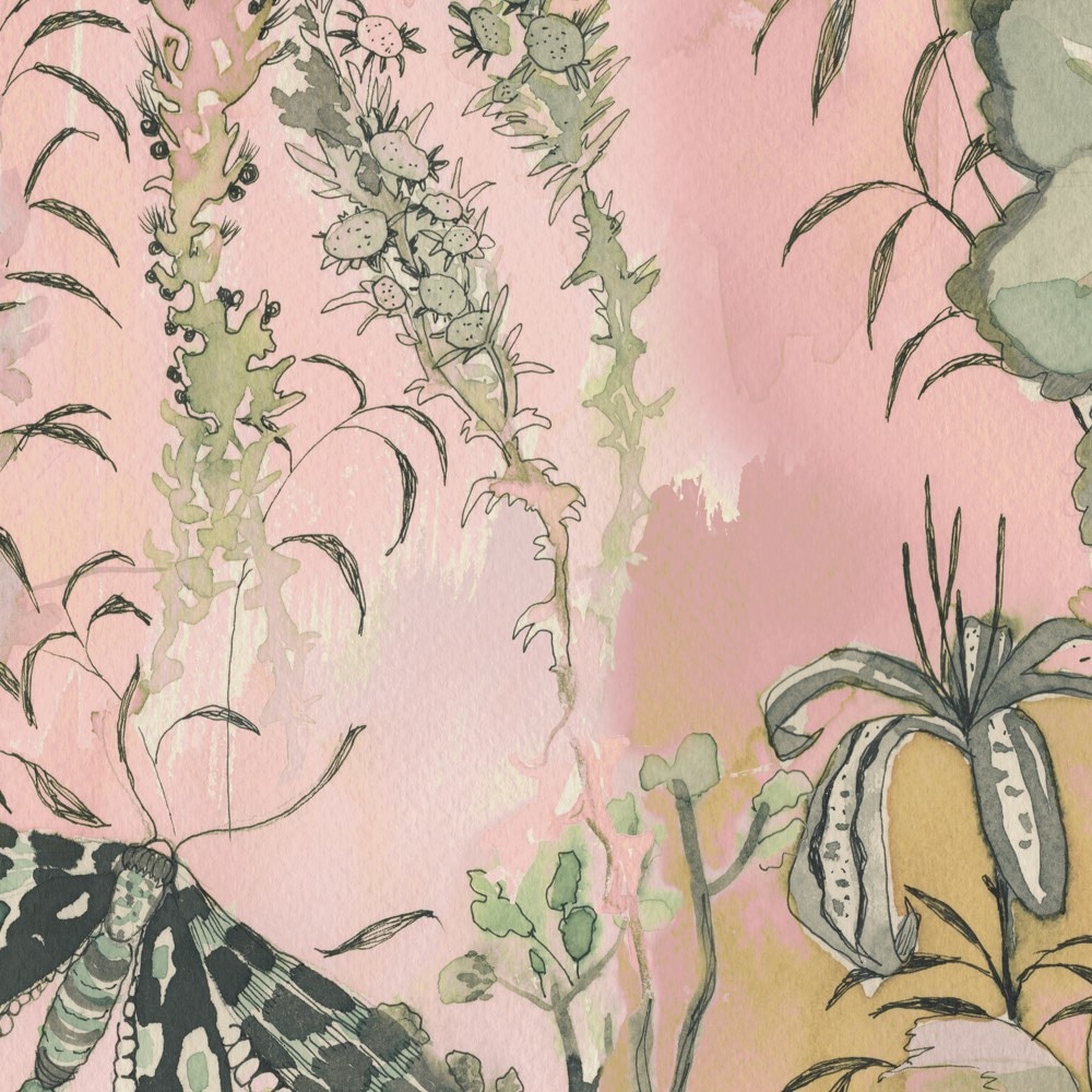 Komar Fototapete »Vlies Fototapete - Flower Chain - Größe 200 x 250 cm« Motiv | bedruckt glatt