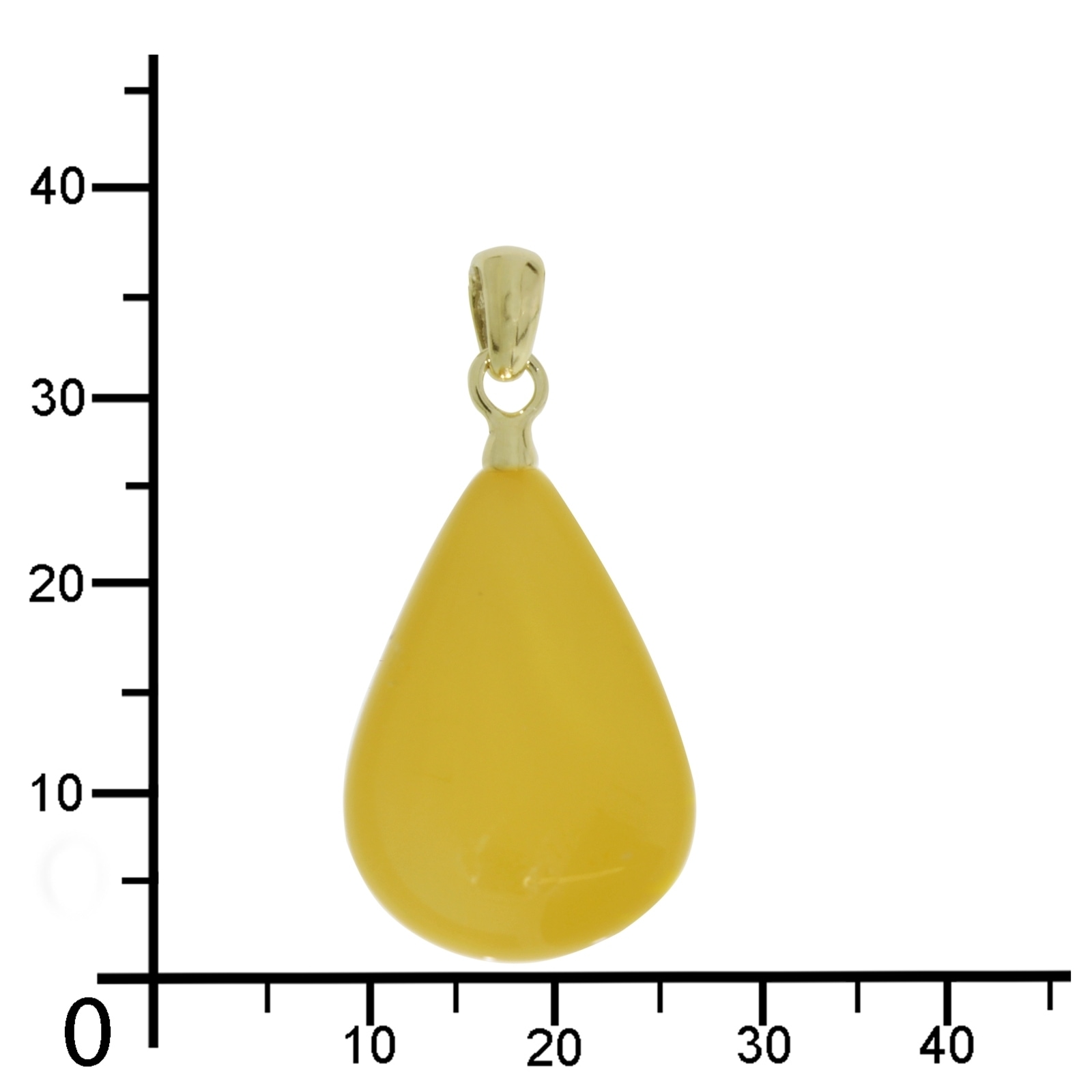 OSTSEE-SCHMUCK Kettenanhänger »- Tropfen ca. 26 mm lang - Gold 333/000 - Gold 333/000 -,«