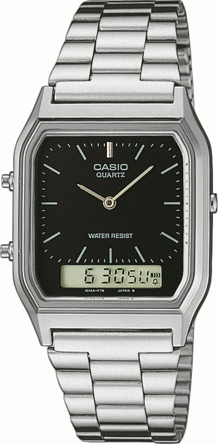 CASIO VINTAGE Chronograph »AQ-230A-1DMQYES«, Quarzuhr, Armbanduhr, Damen, Herren, digital, retro, Stoppfunktion