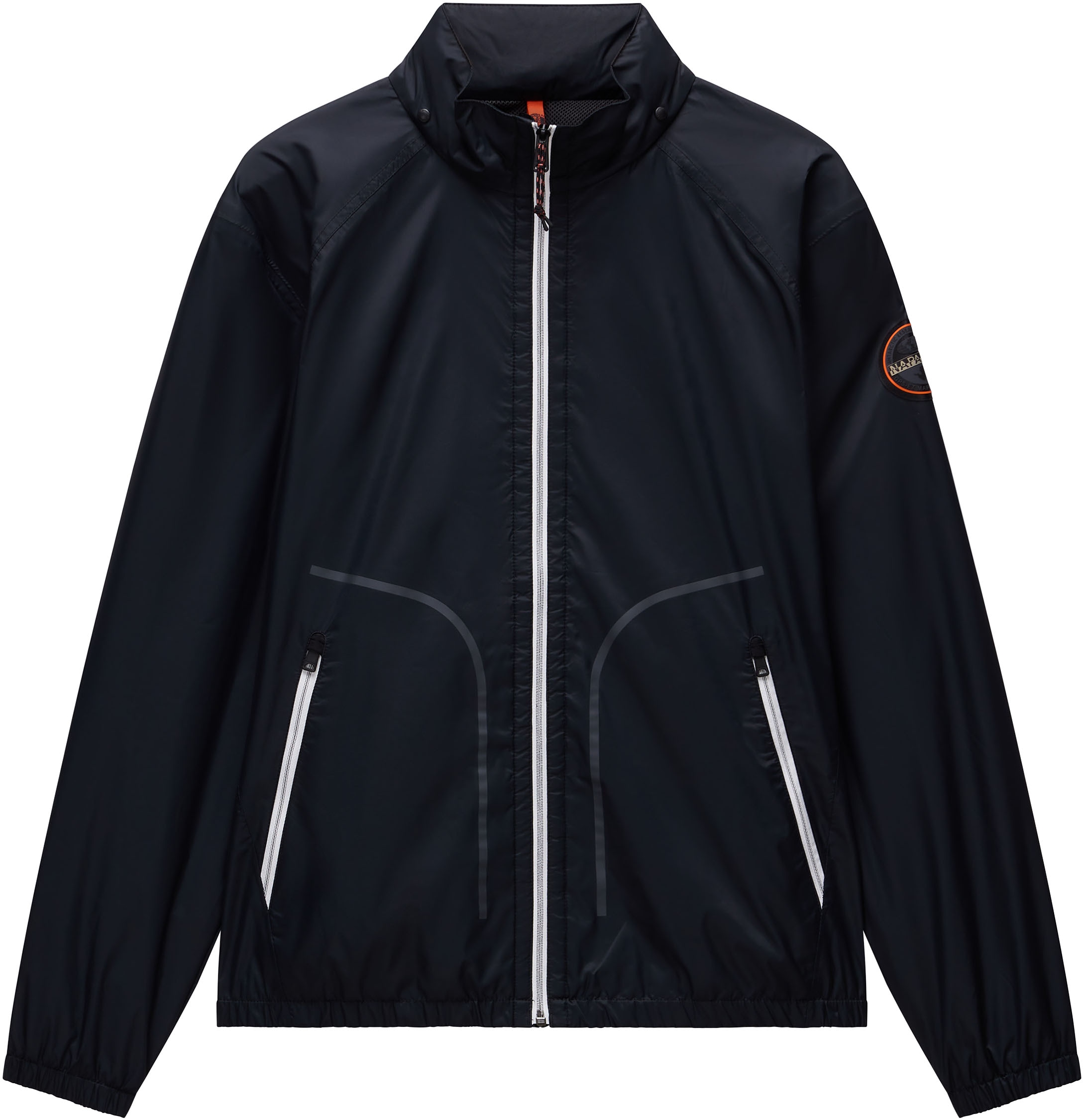 Napapijri Windbreaker »A-CLOUDY 041 BLACK«, mit Kapuze, Mit Markenlabel von Napapijri im Rücken und auf dem Ärmel