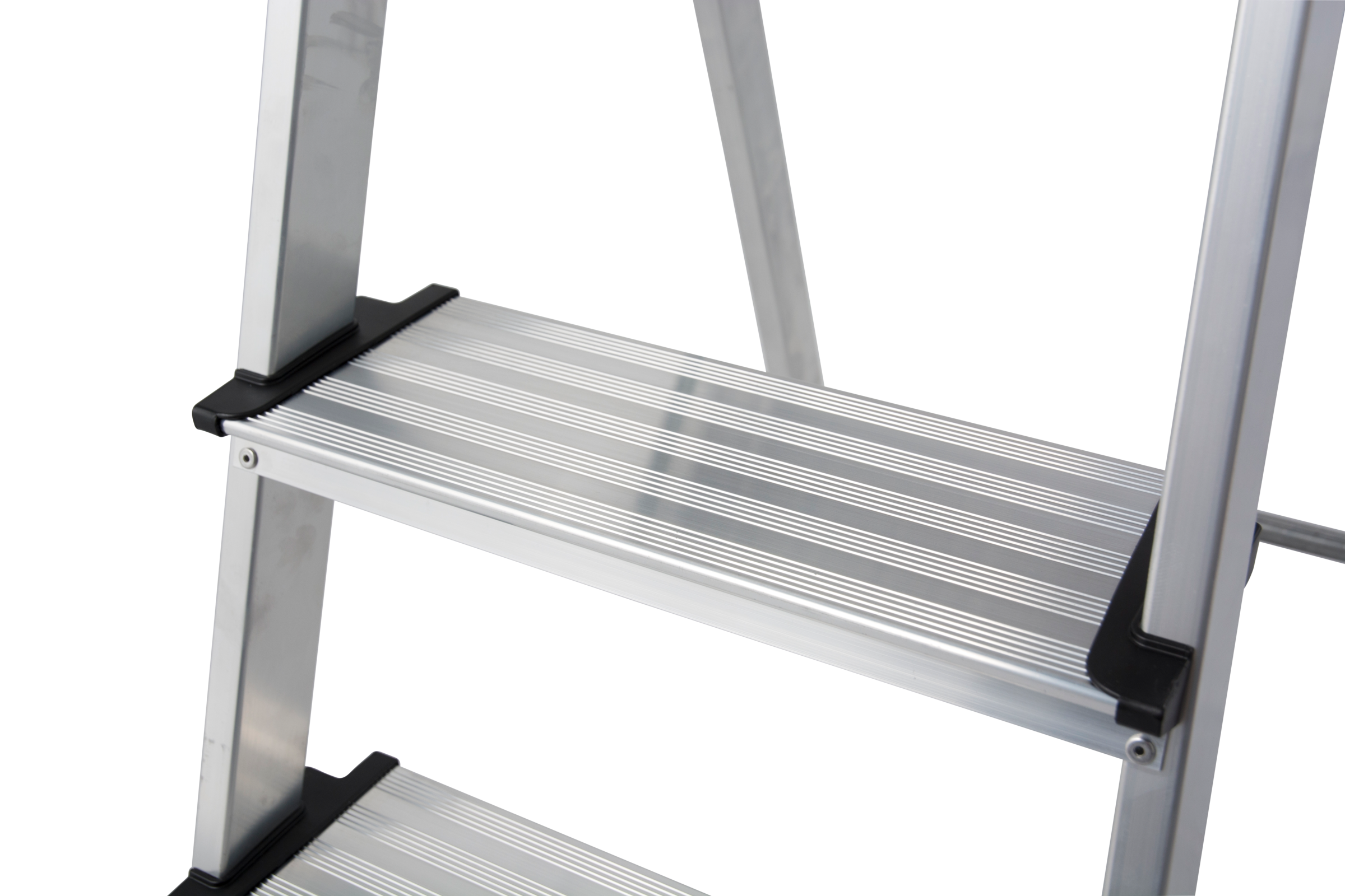 KRAUSE Stehleiter »Safety Plusline«, Aluminium, 3 Stufen, Arbeitshöhe ca. 265 cm