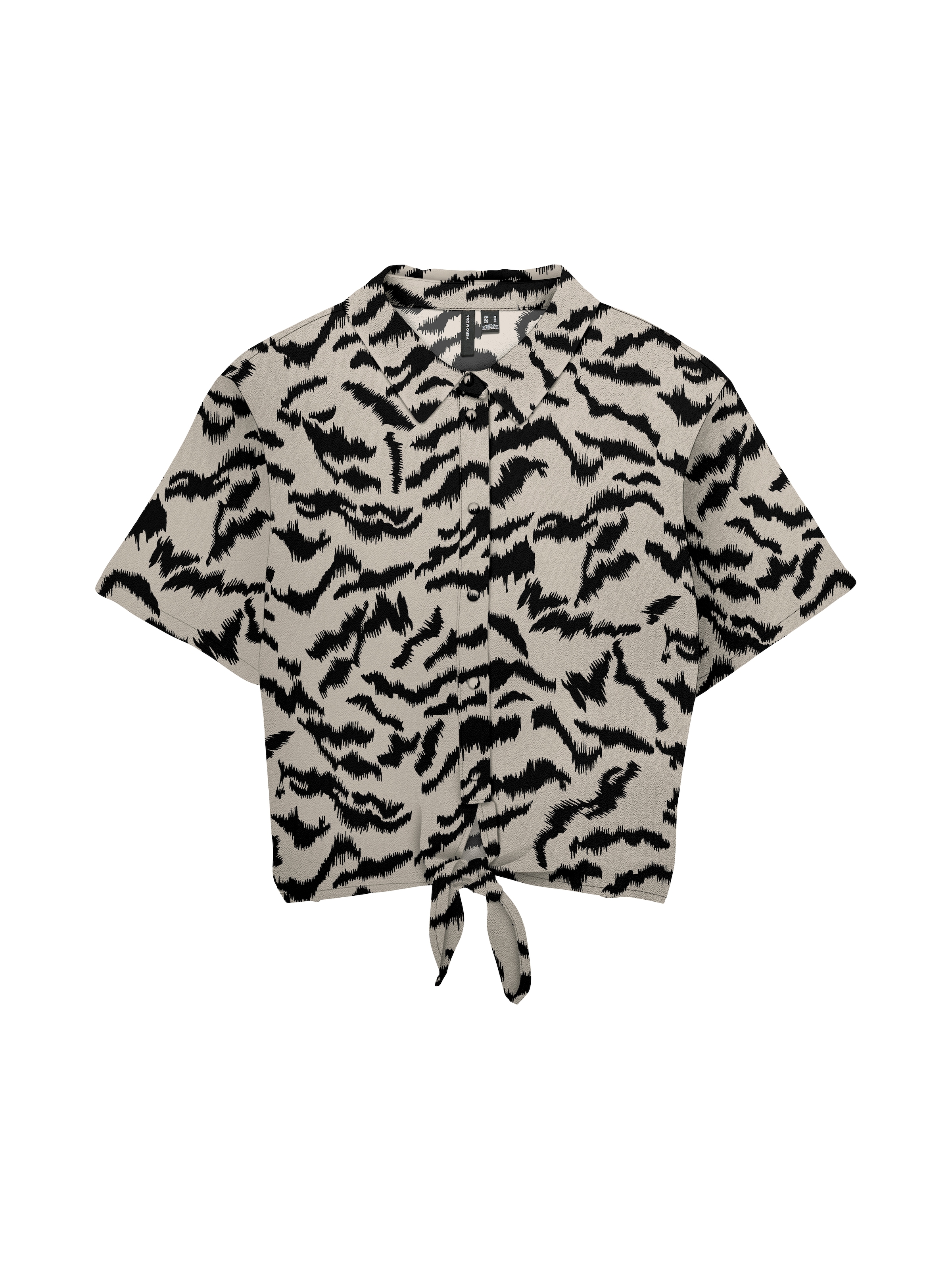 Vero Moda Kurzarmbluse »VMMENNY TIE SS SHIRT WVN GA« Viskose, relaxed fit