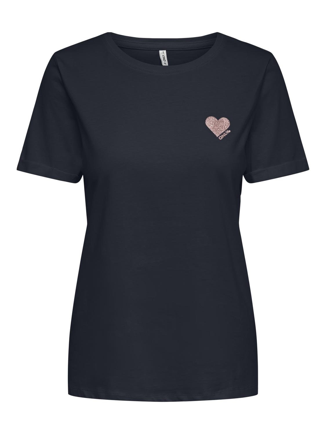 ONLY Kurzarmshirt »ONLKITA S/S LOGO TOP NOOS«