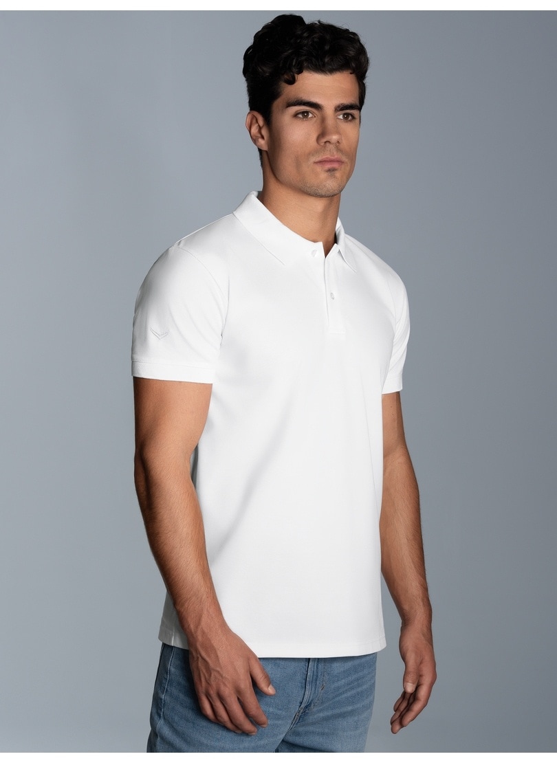 Trigema Poloshirt »TRIGEMA Slim Fit Poloshirt aus DELUXE-Piqué«, (1 tlg.)