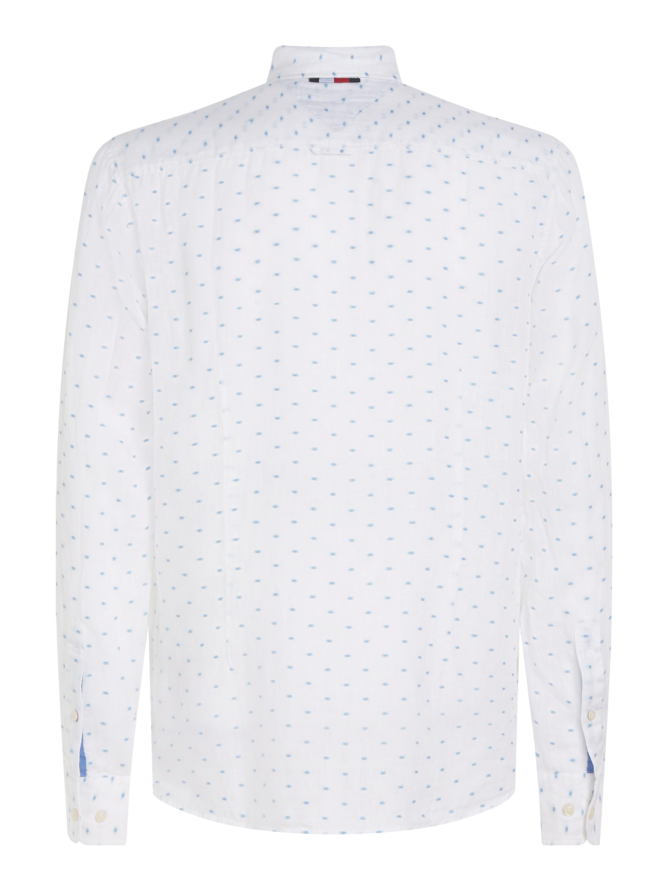 Tommy Hilfiger Langarmhemd »LINEN FIL COUPE SF SHIRT«, modisch gepunktet