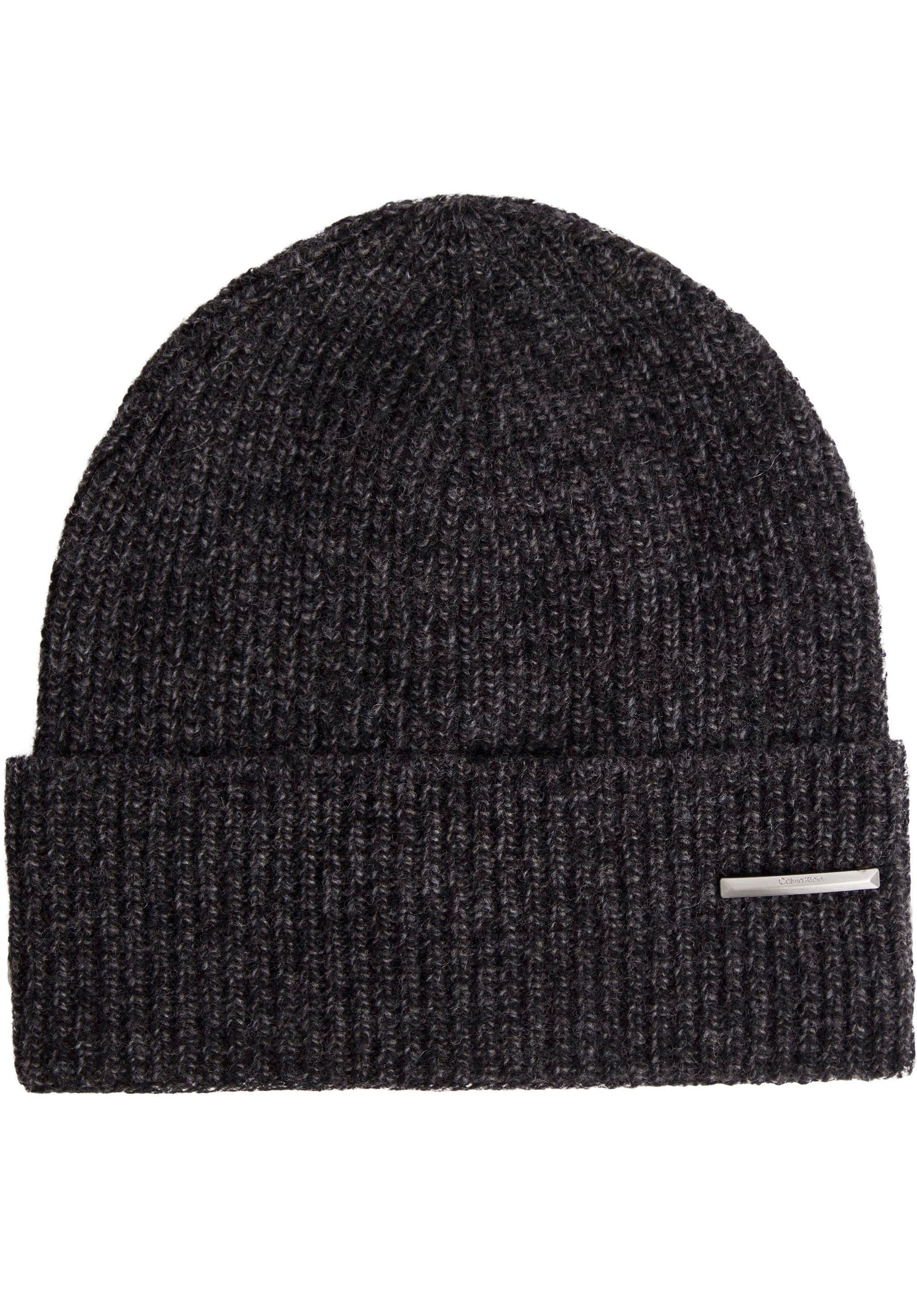 Calvin Klein Strickmütze »PYRAMID PLAQUE BEANIE« kaufen