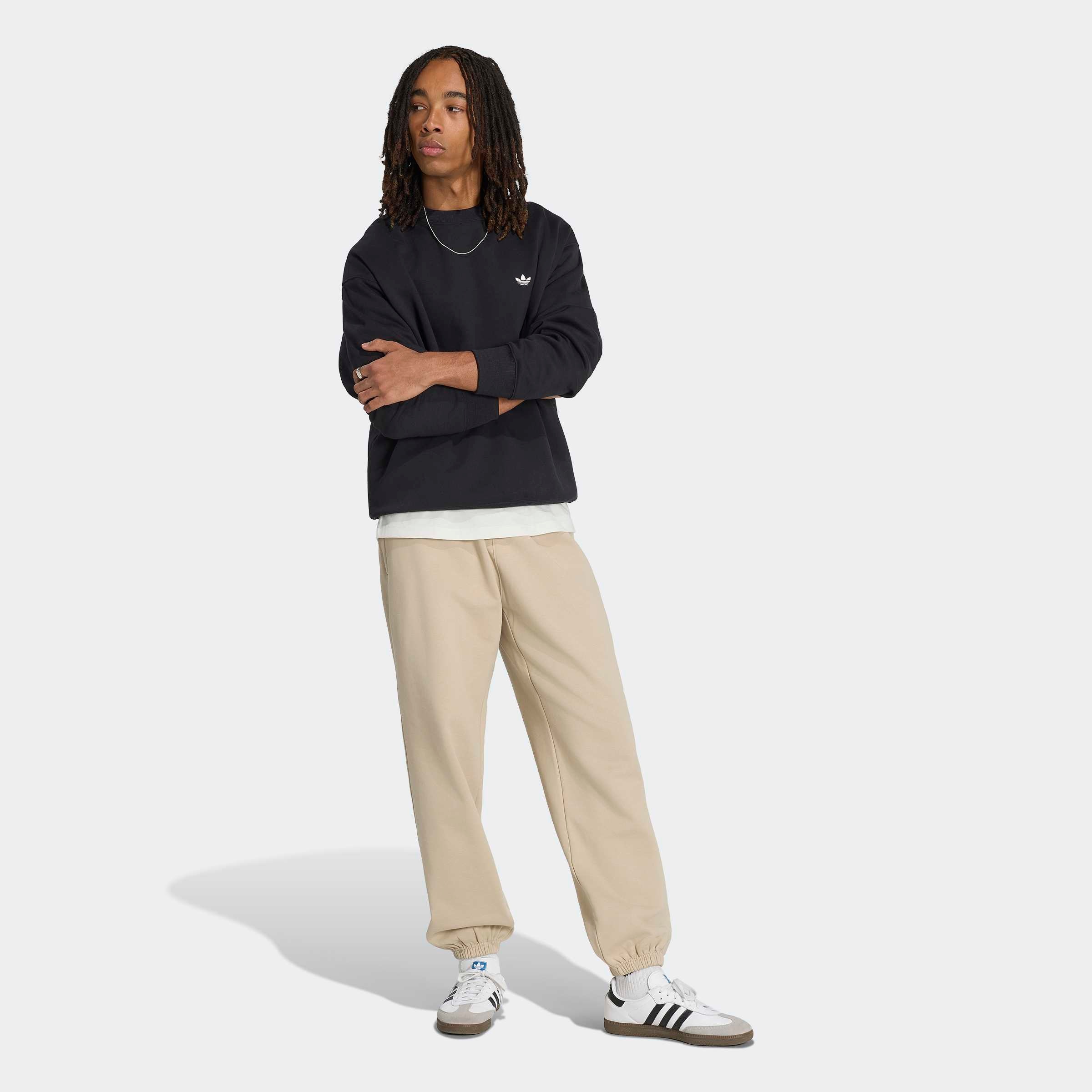 adidas Originals Sporthose »TREFOIL ESSENTIALS, LOCKER GESCHNITTEN, FLEECE«