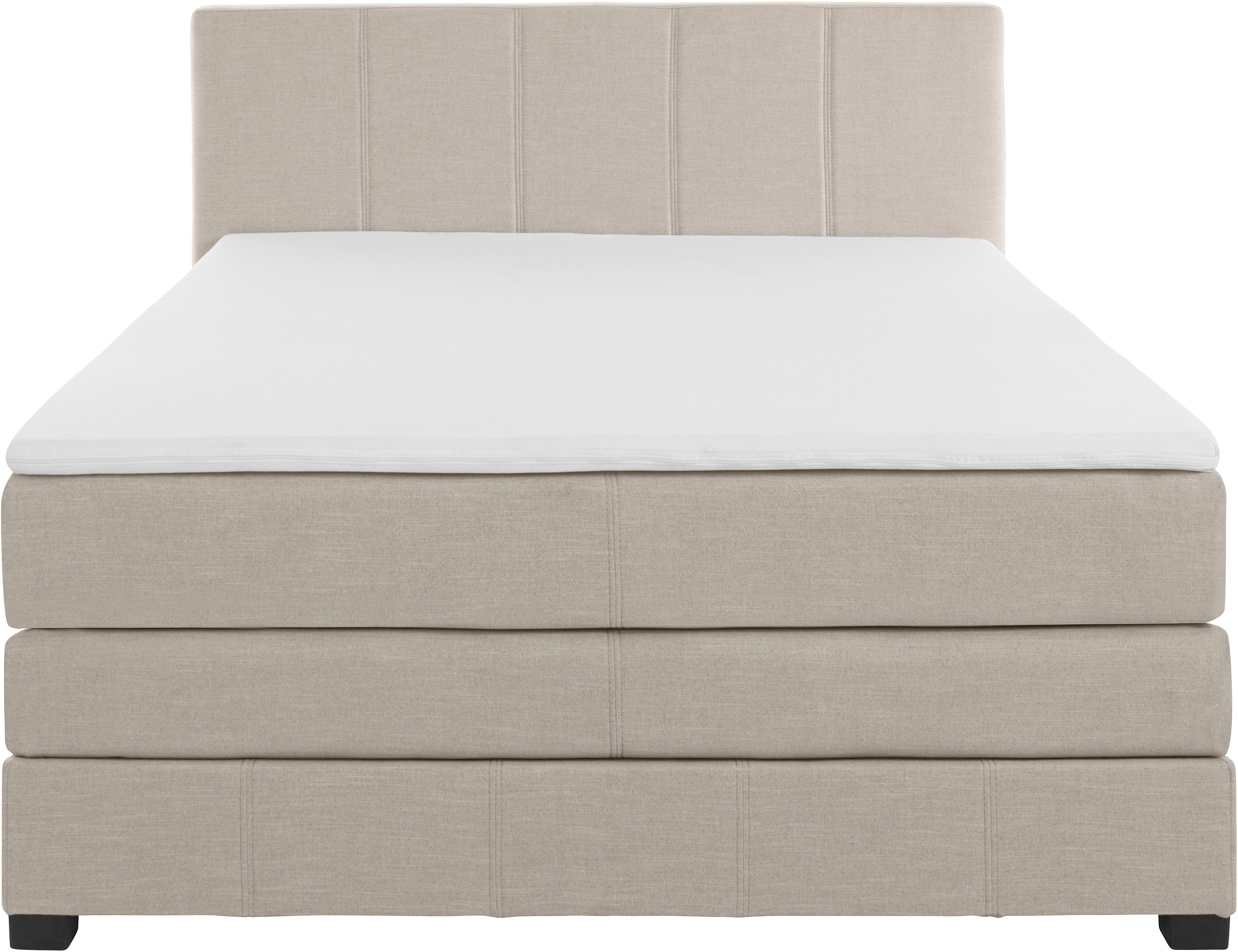 OTTO products Boxspringbett »Peetu«, Taschenfederkern-Matratze, in 4 Breiten und 4 Farben, incl. Topper