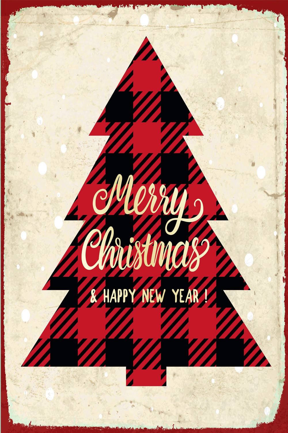 queence Metallbild »Merry Christmas« 1 Stk. tlg. Stahlschilder