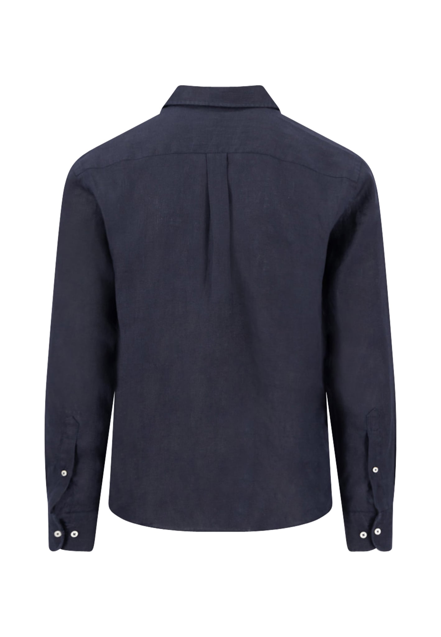 FYNCH-HATTON Leinenhemd mit Logo Stickerei