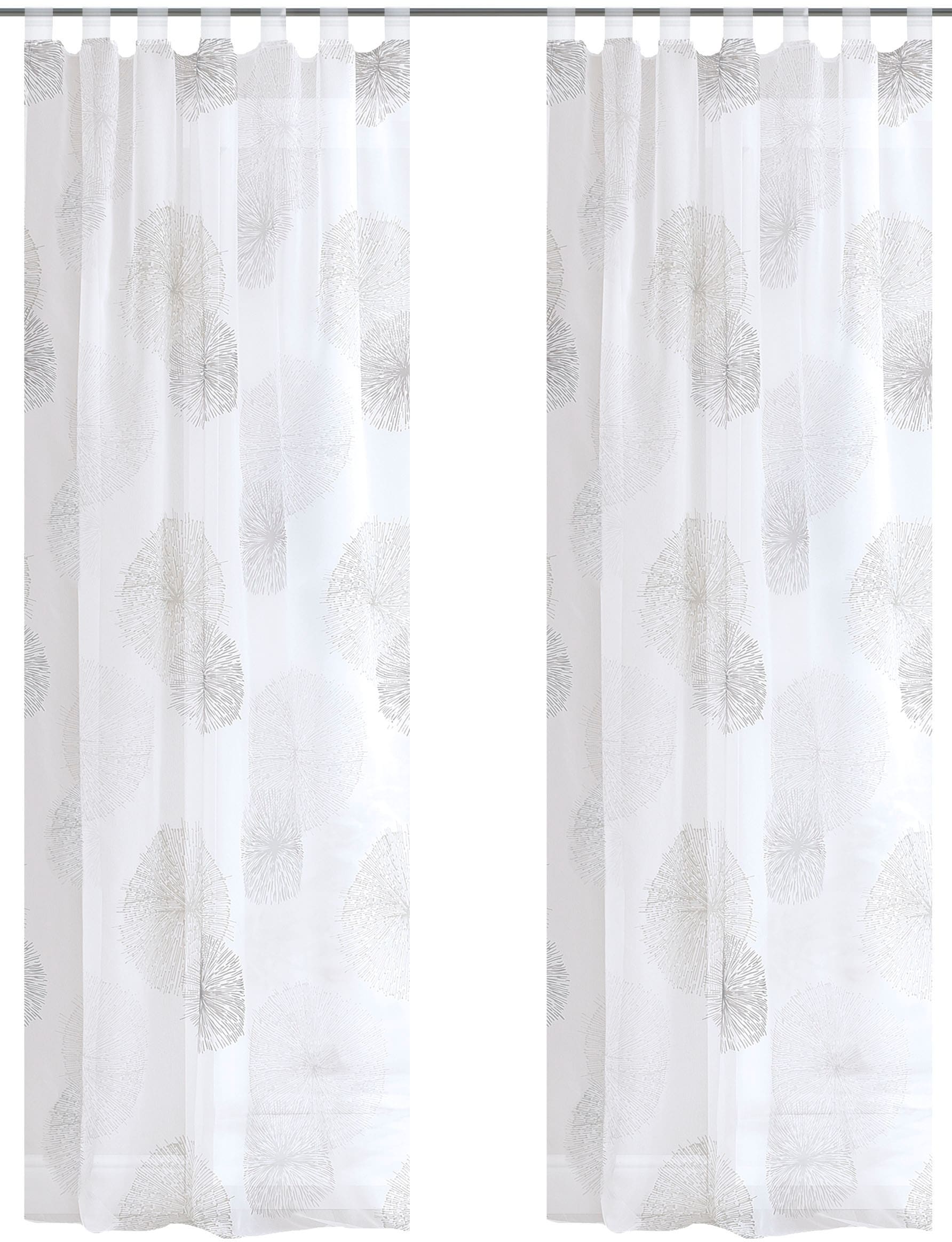 HOME WOHNIDEEN Vorhang »RAWLINS« Schlaufen 2 Stk. tlg. 2er Pack Schlaufenschal RAWLINS bedruckt