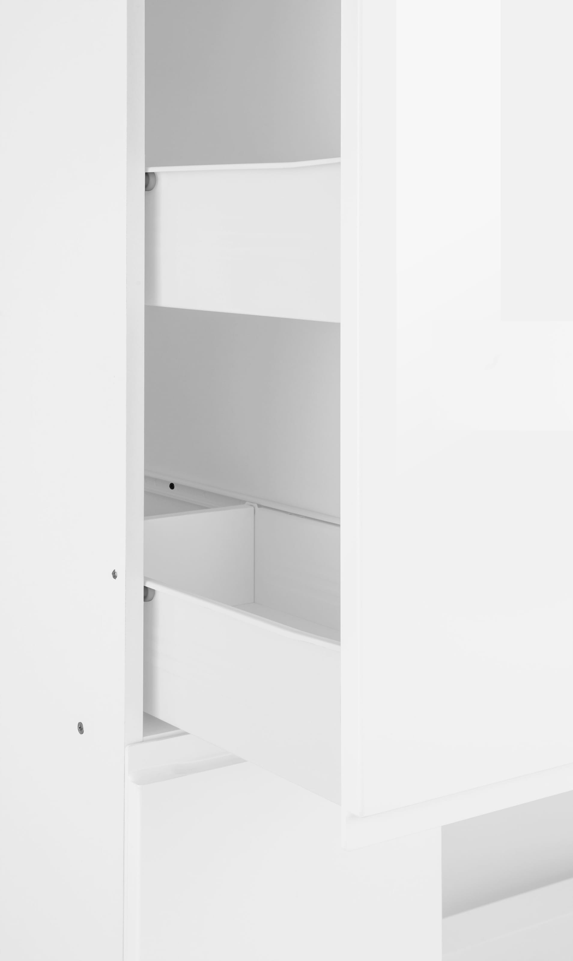 KOCHSTATION Apothekerschrank »KS-Virginia«, 200 cm hoch 30 cm breit, 2 Auszüge mit 5 Ablagen, griffloses Design