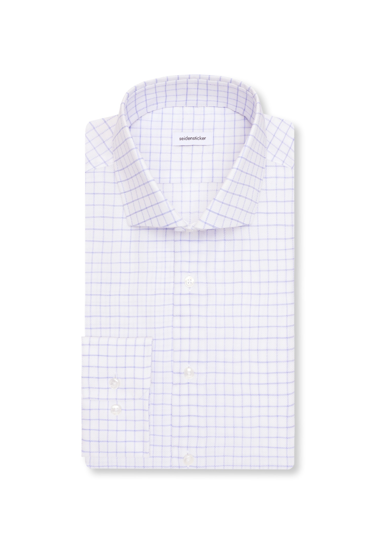 seidensticker Businesshemd »Schwarze Rose« Slim 1/1 Kentkragen Karo