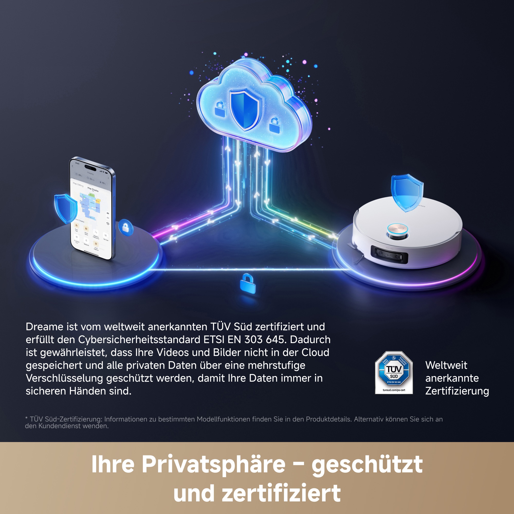 Dreame Nass-Trocken-Saugroboter »Aqua20 Pro Ultra Roller X Complete White« Vollautomatische Absaugstation, App-Steuerung