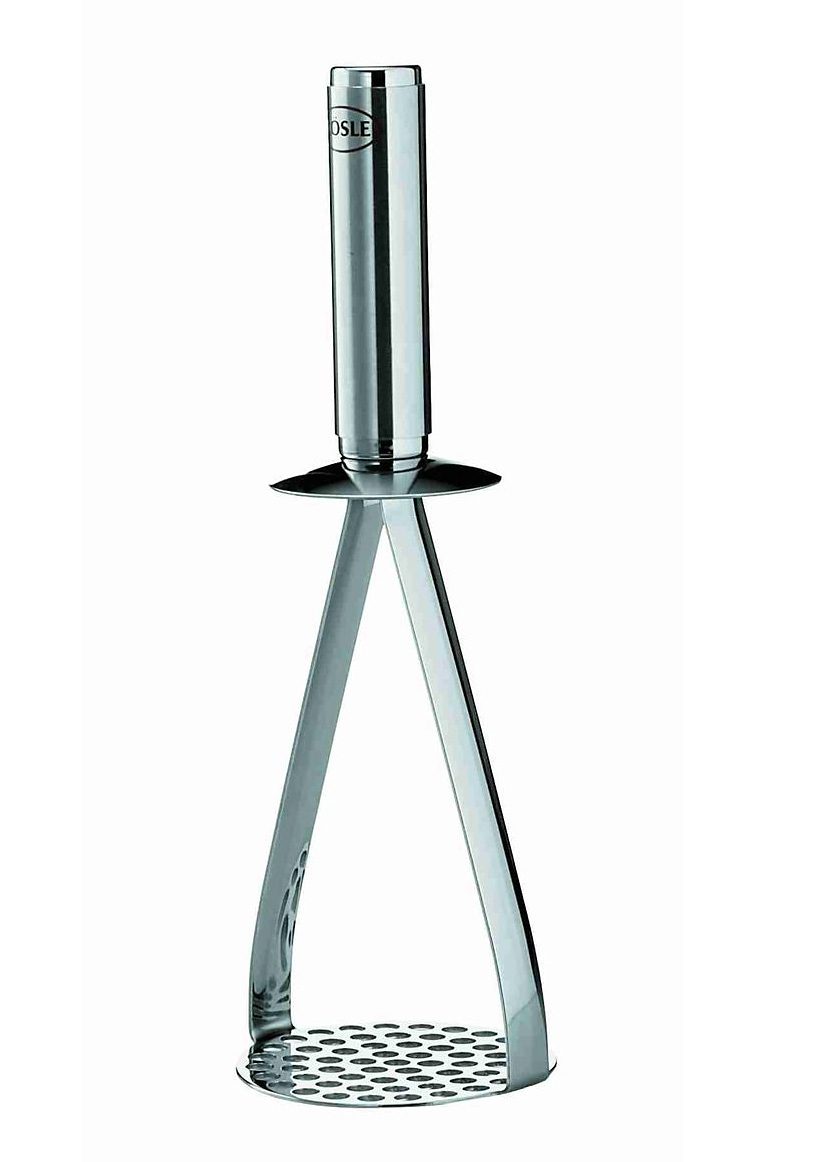 Rösle Kartoffelstampfer zum Pürieren von Kartoffeln und anderem Gemüse, spülmaschinengeeignet in silberfarben