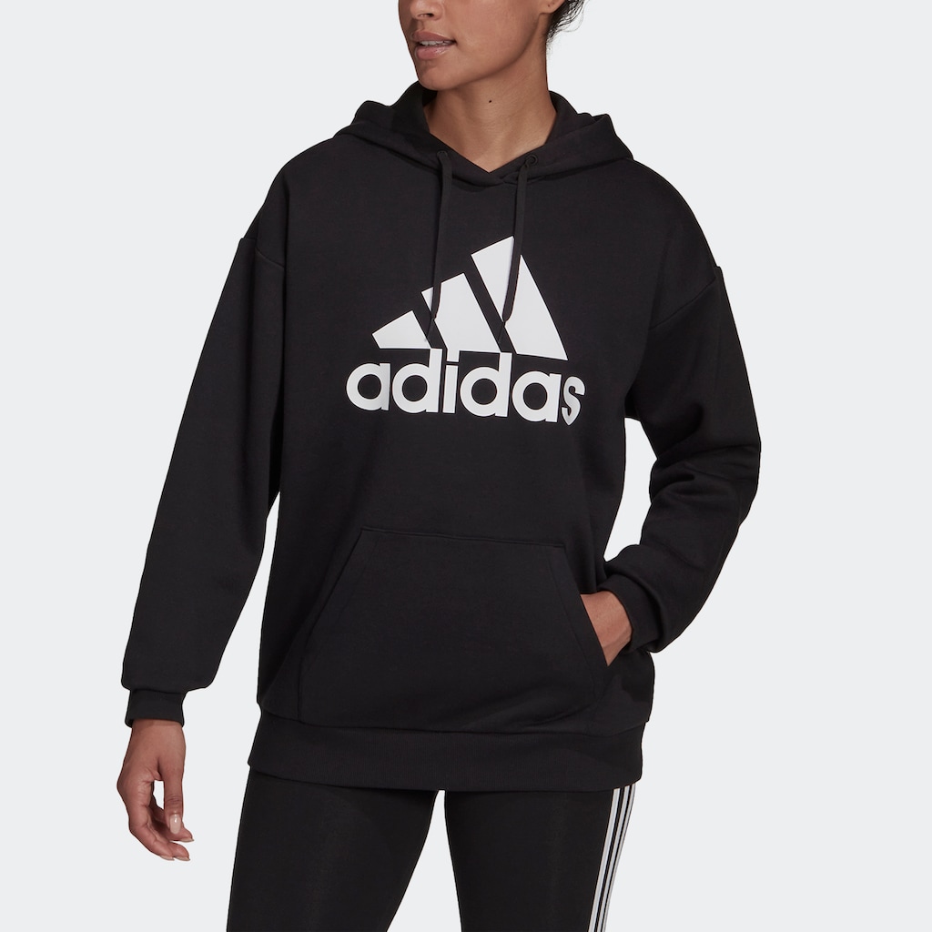 adidas Sportswear Kapuzensweatjacke »ESSENTIALS LOGO BOYFRIEND FLEECE HOODIE«, (1 tlg.)