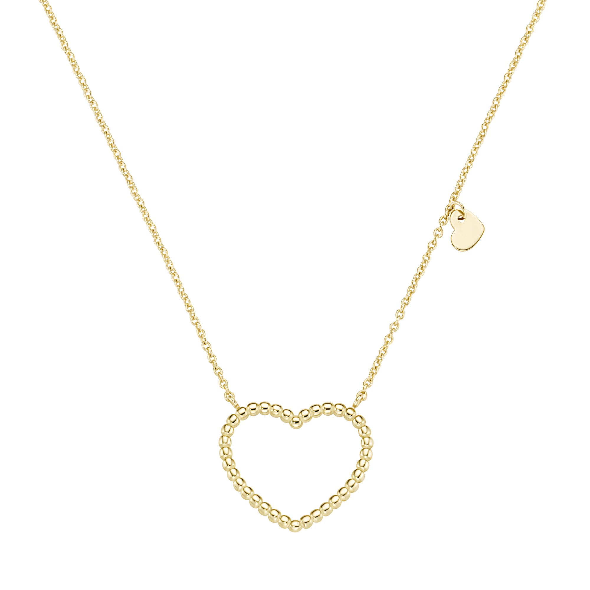 Luigi Merano Goldkette »Collier mit zwei Herzen, Gold 375«