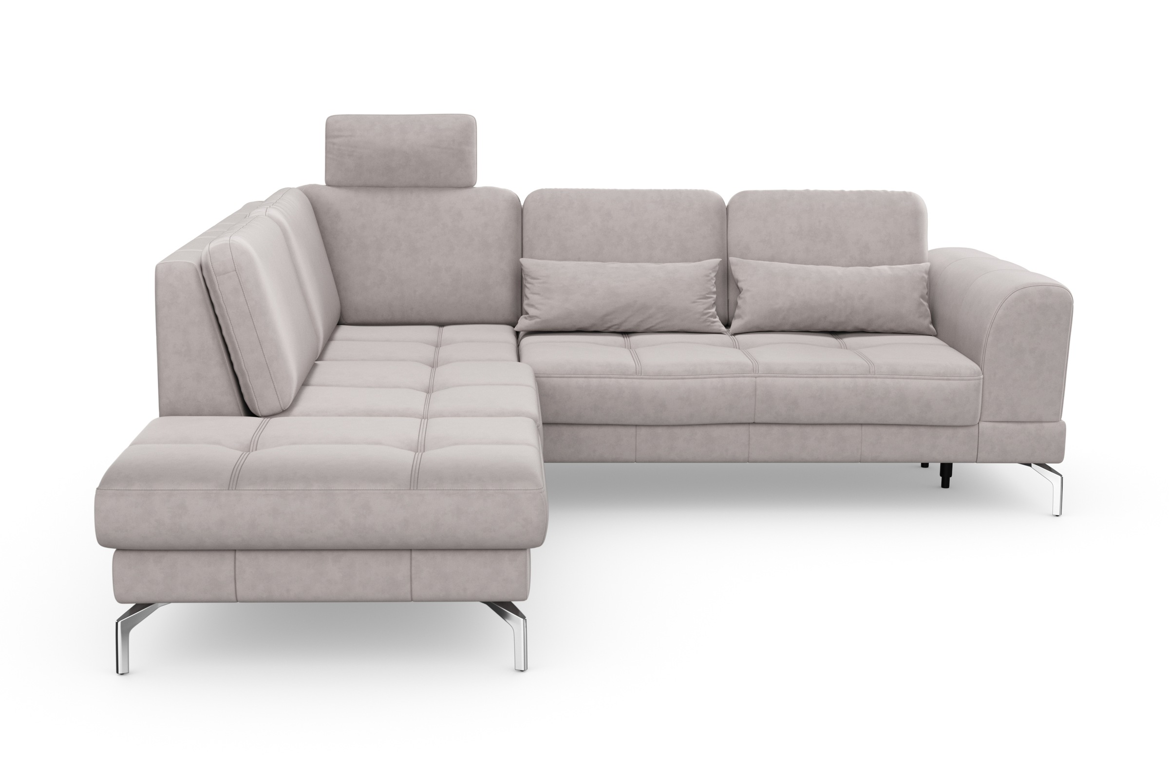 sit&more Ecksofa »Bendigo L-Form« inklusive Sitztiefenverstellung, Bodenfreiheit 15 cm, in 2 Fußfarben