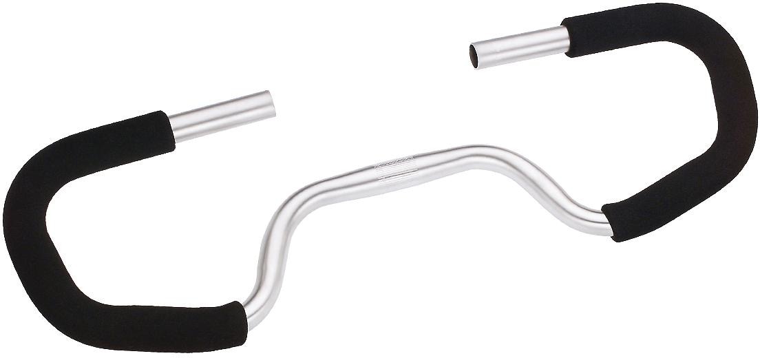 Point Fahrradlenker Citylenker mit Lenkergriffen in silberfarben