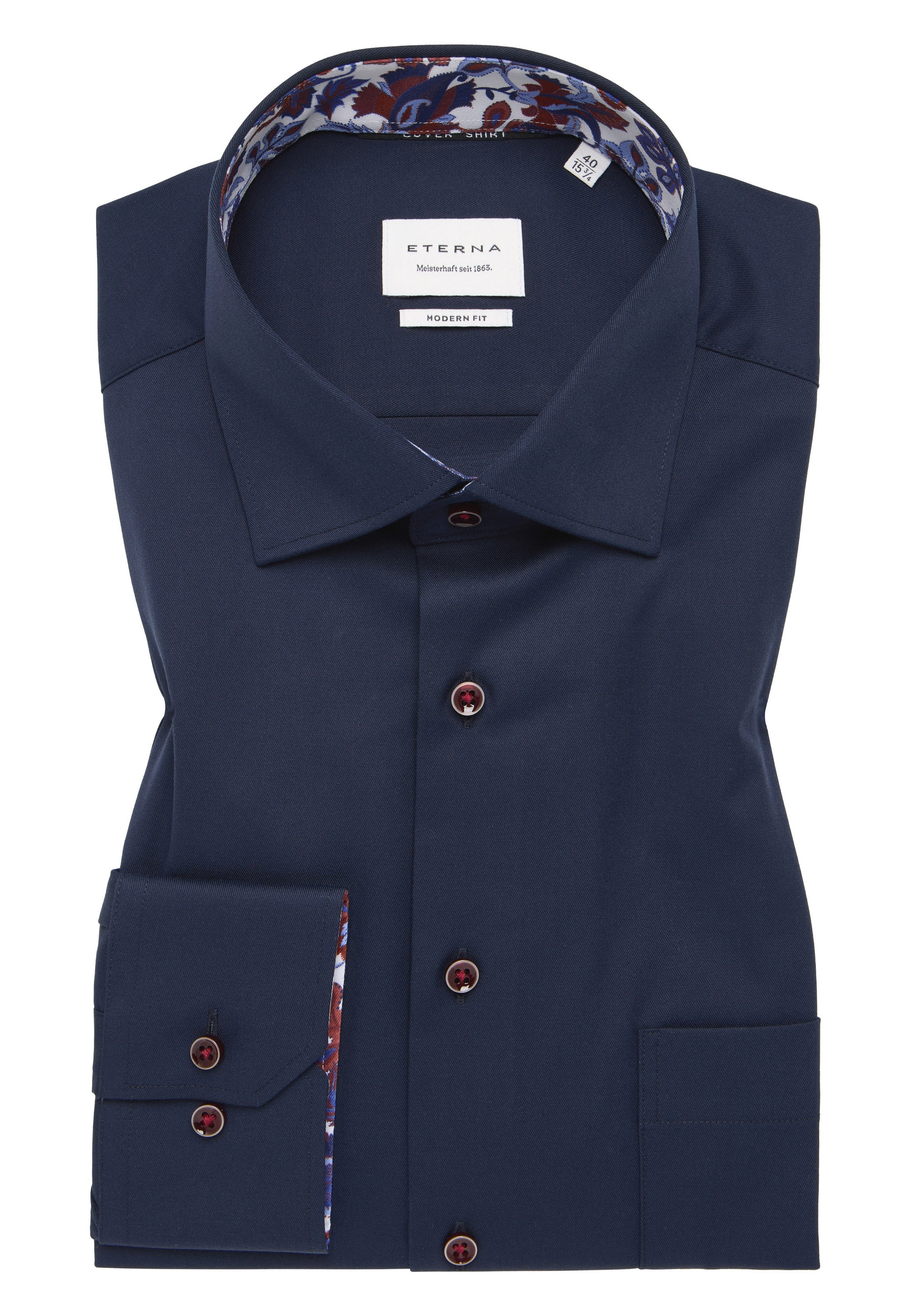 Eterna Langarmhemd »MODERN FIT«, NON IRON (bügelfrei)