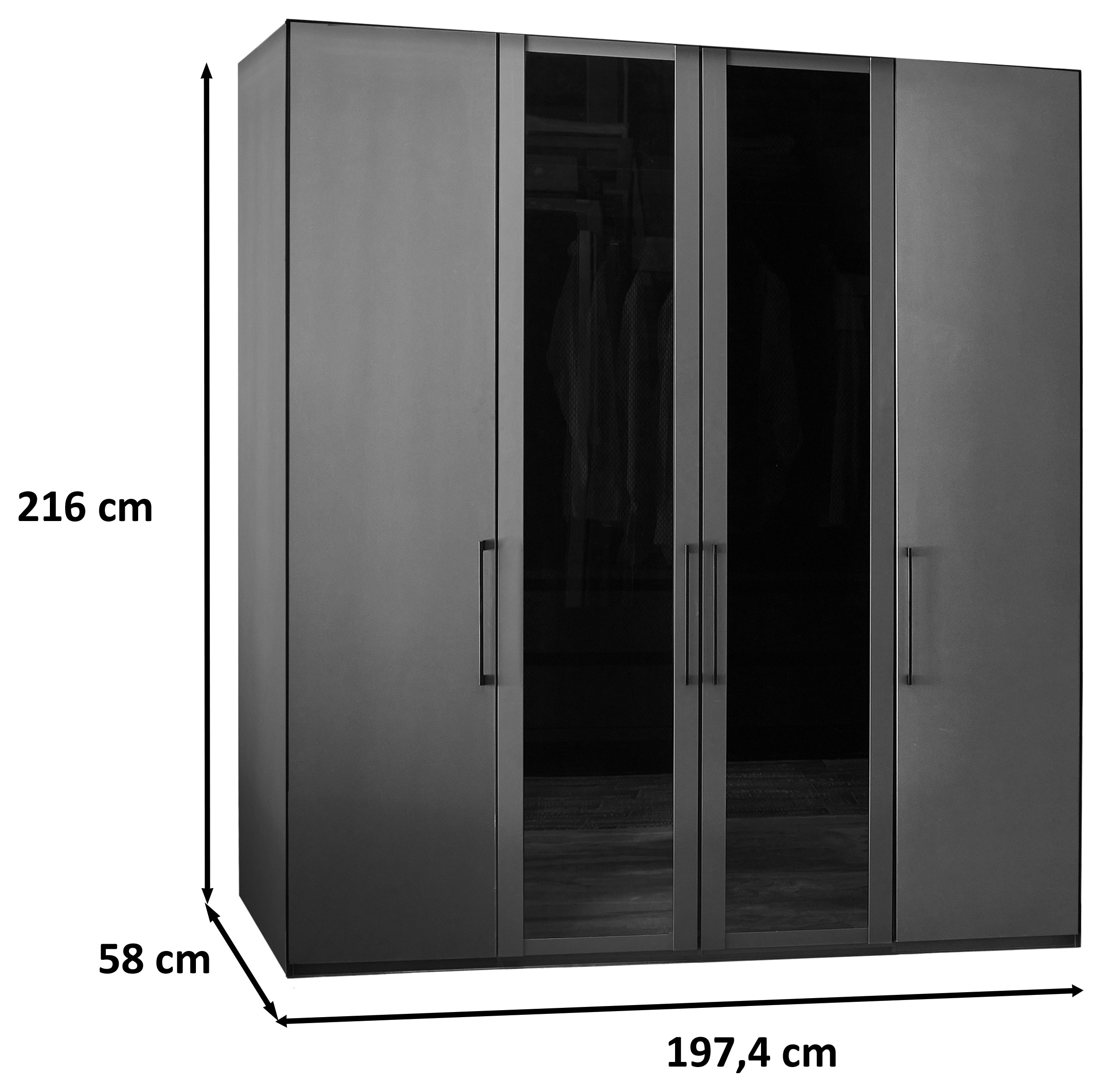 WIEMANN Kleiderschrank »Split« inkl. Türendämpfung