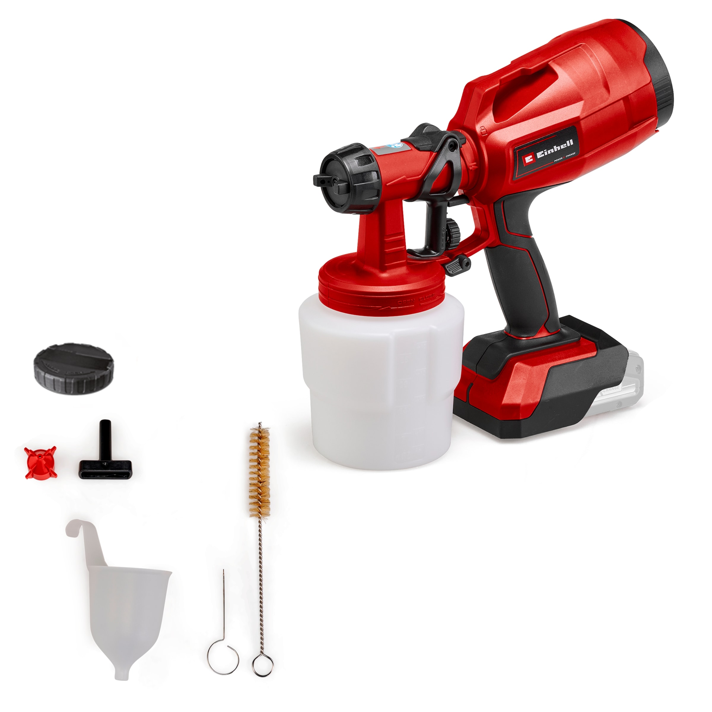 Einhell Farbsprühgerät »TC-SY 18/60 Li (1x2,5 Ah)«, (Set), inkl. Akku und Ladegerät