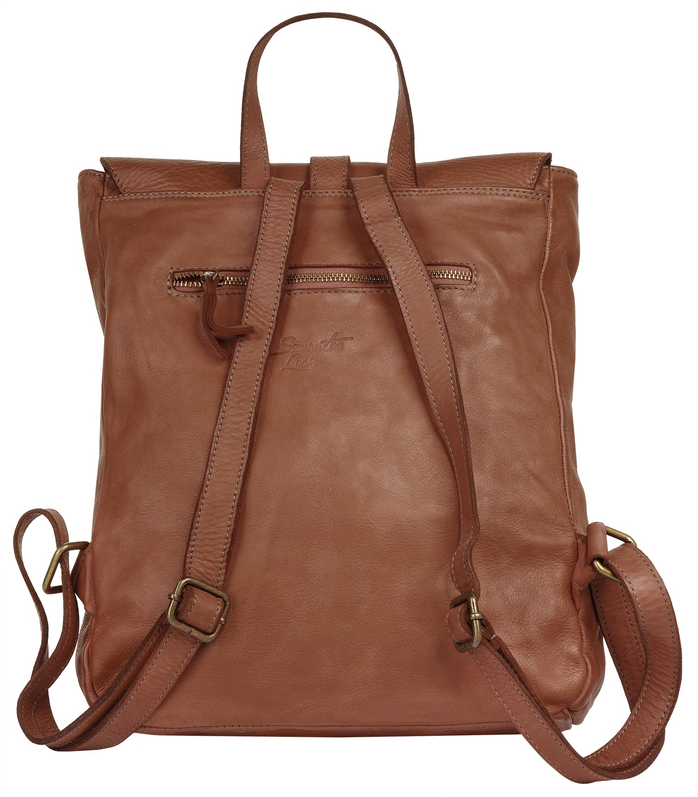 Samantha Look Cityrucksack, echt Leder, Made in Italy