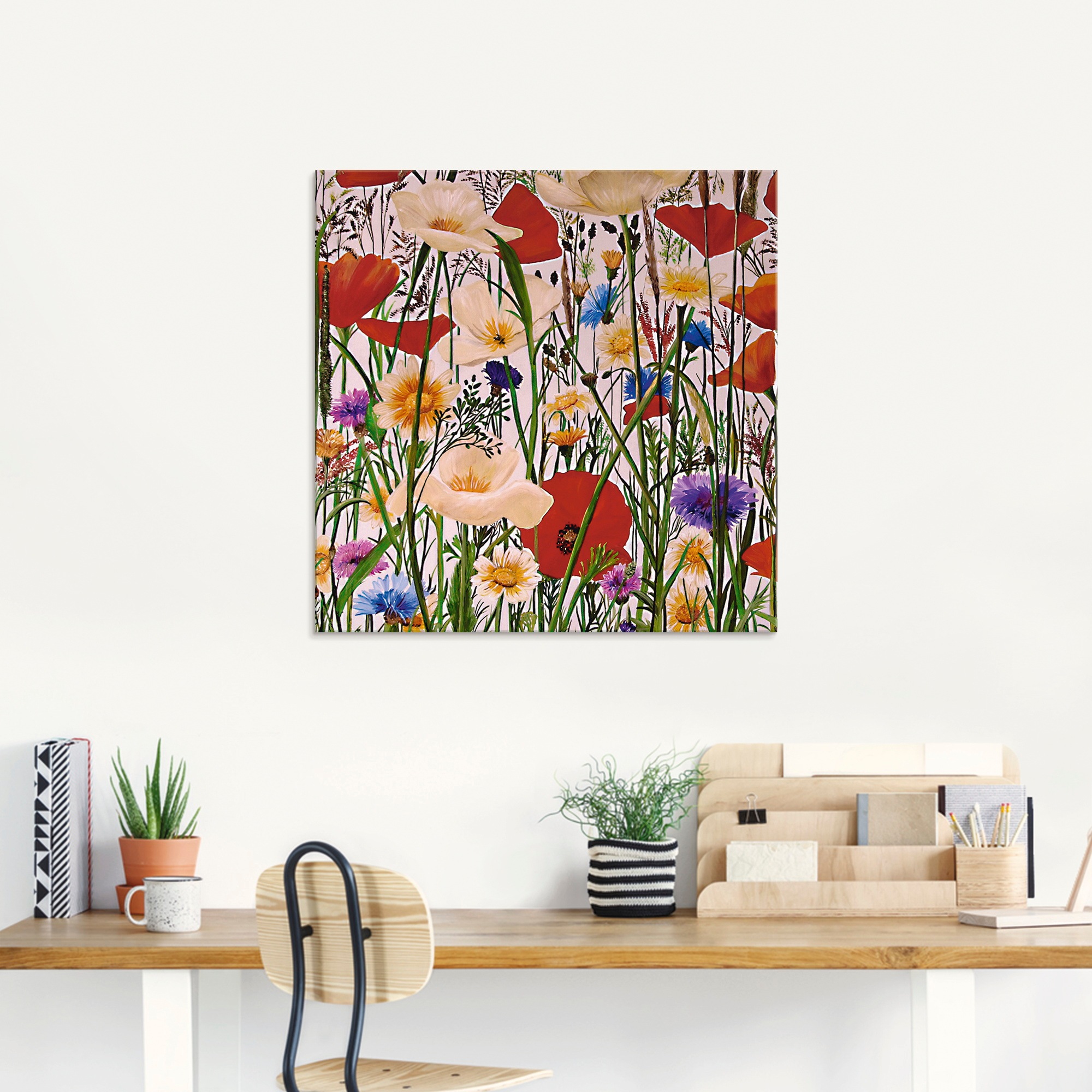Artland Glasbild »Bunt und Natürlich«, Blumen, (1 St.), in verschiedenen Größen