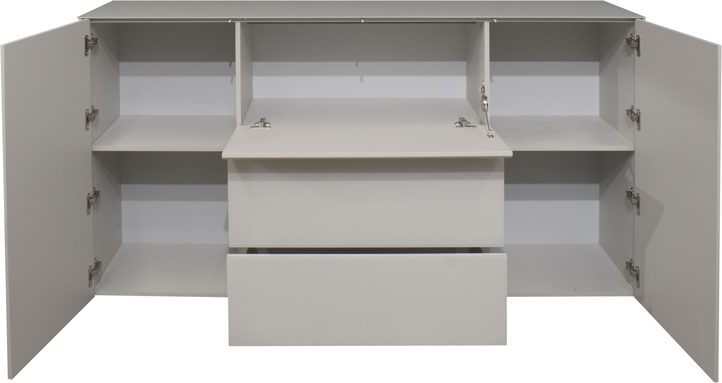 Mäusbacher Kommode »Imola TOPSELLER!«, Kommode mit Glasfront und Glasoberplatte