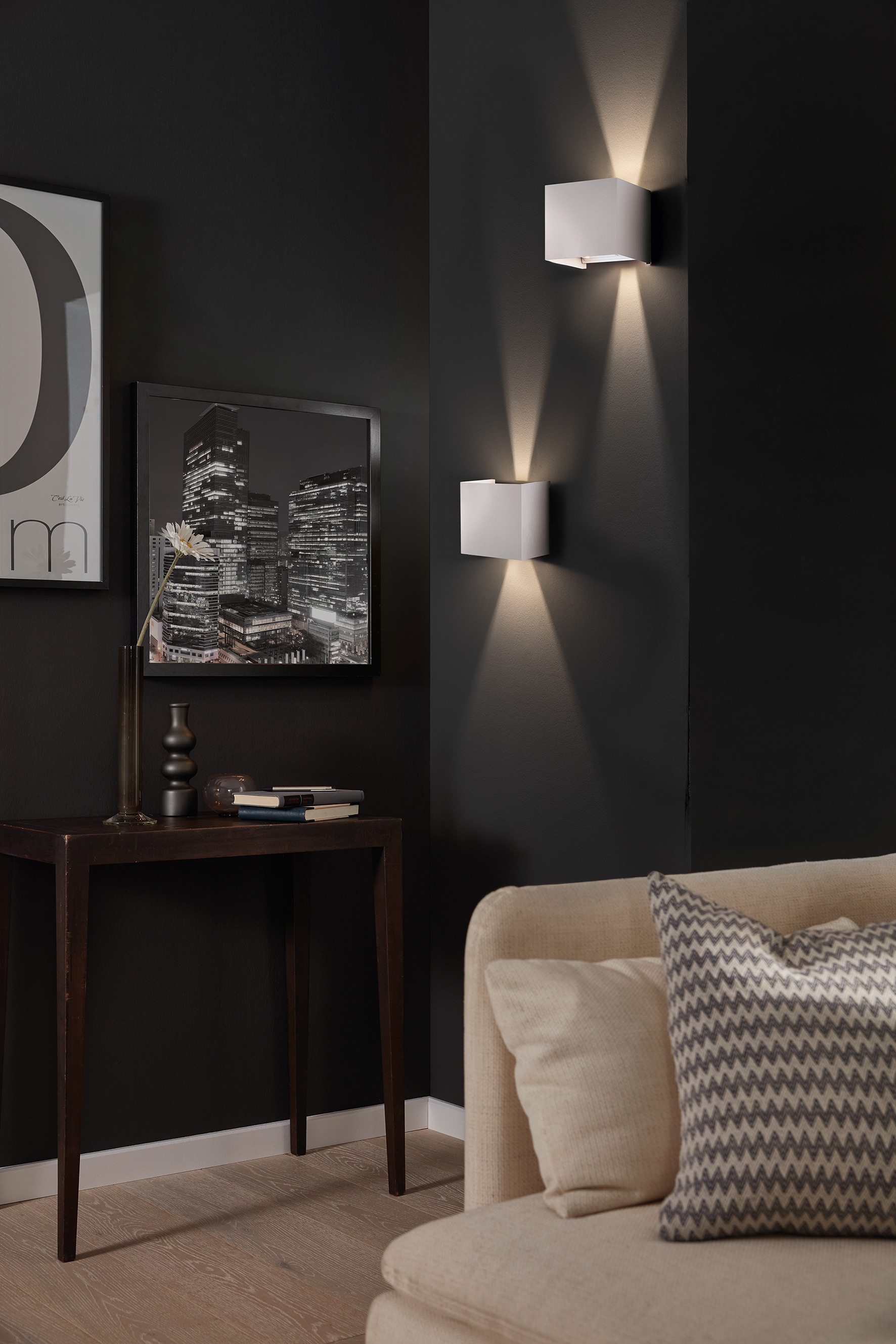 FISCHER & HONSEL LED Wandleuchte »Wall«, 2 flammig, Leuchtmittel LED-Modul | LED fest integriert, langlebige LED
