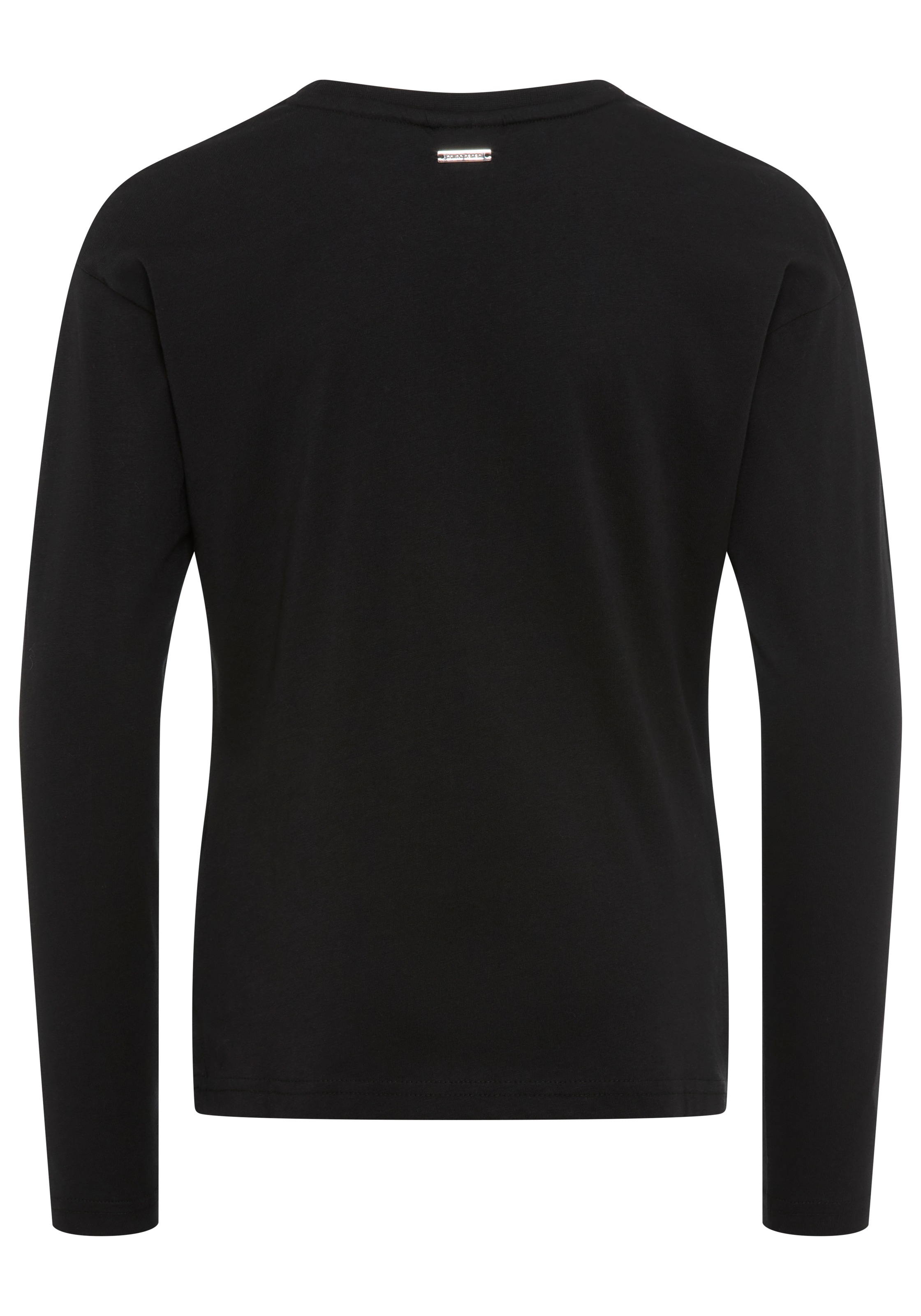 Bruno Banani Langarmshirt »Shirt mit Paillettendetails«, Langarmshirt mit Pailletten