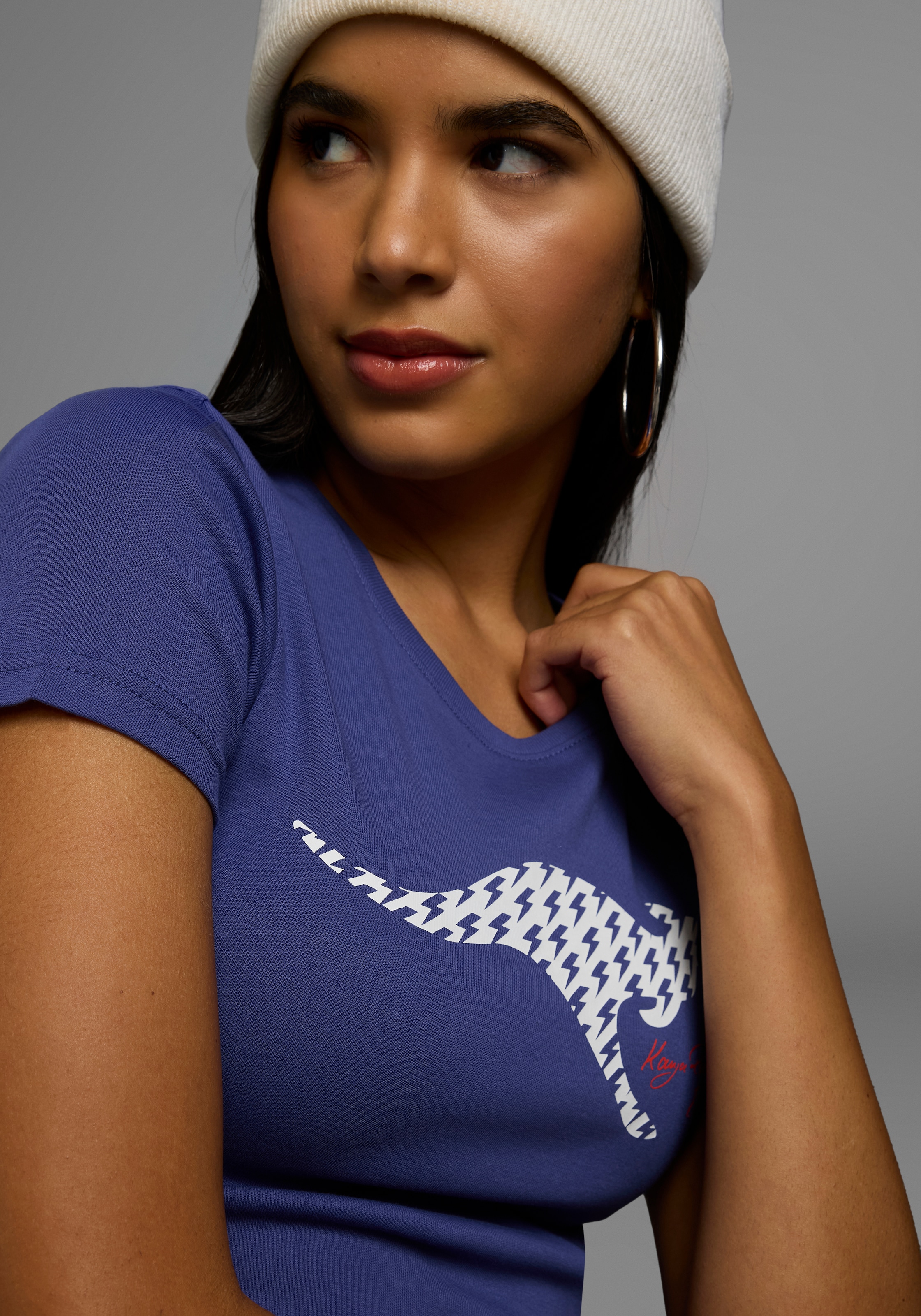 KangaROOS Kurzarmshirt Logo Print