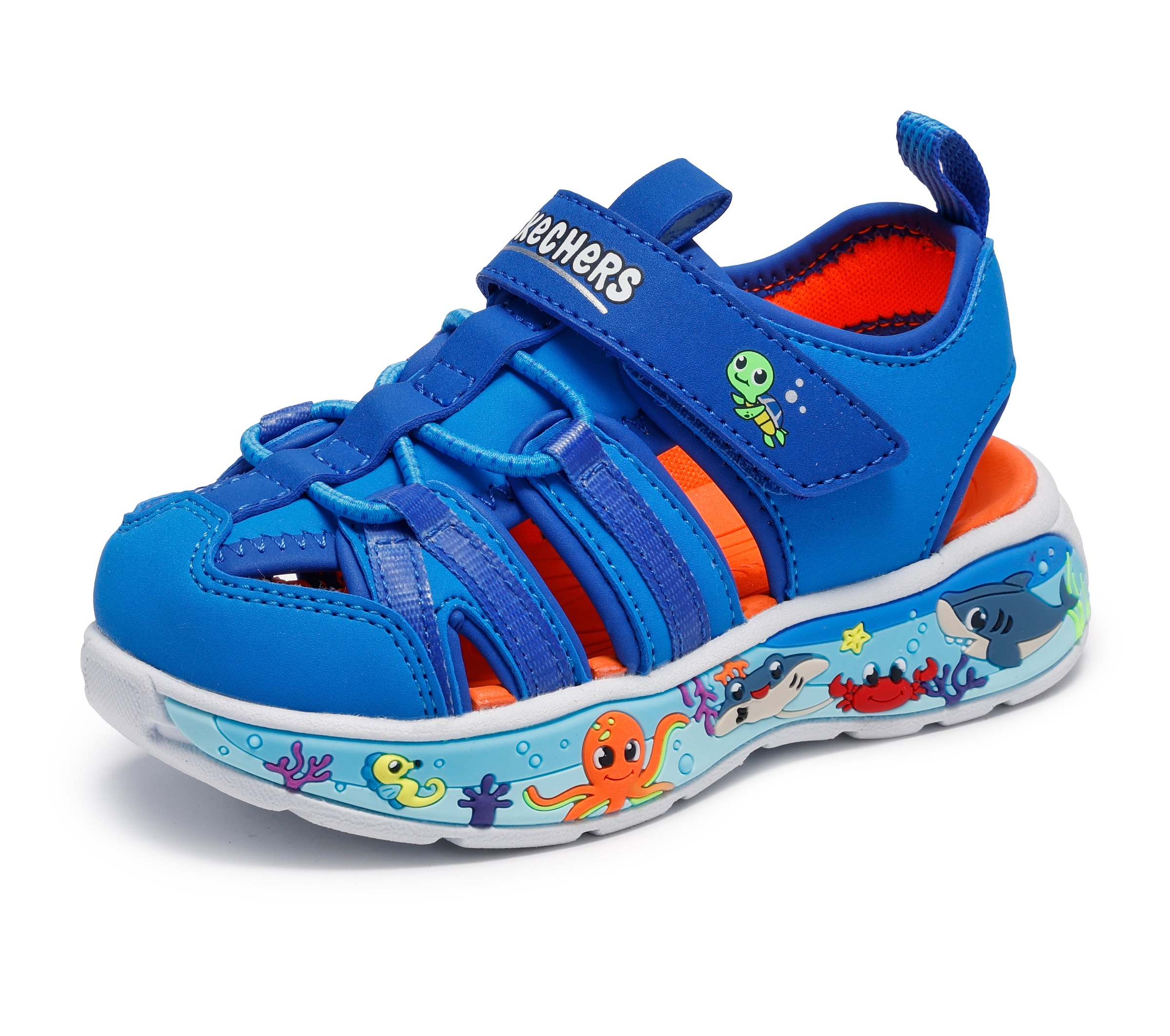 Skechers Sandale »PLAY SCENE SPLASH«  Badeschuh mit bunter Sohle, Größenschablone zum Download