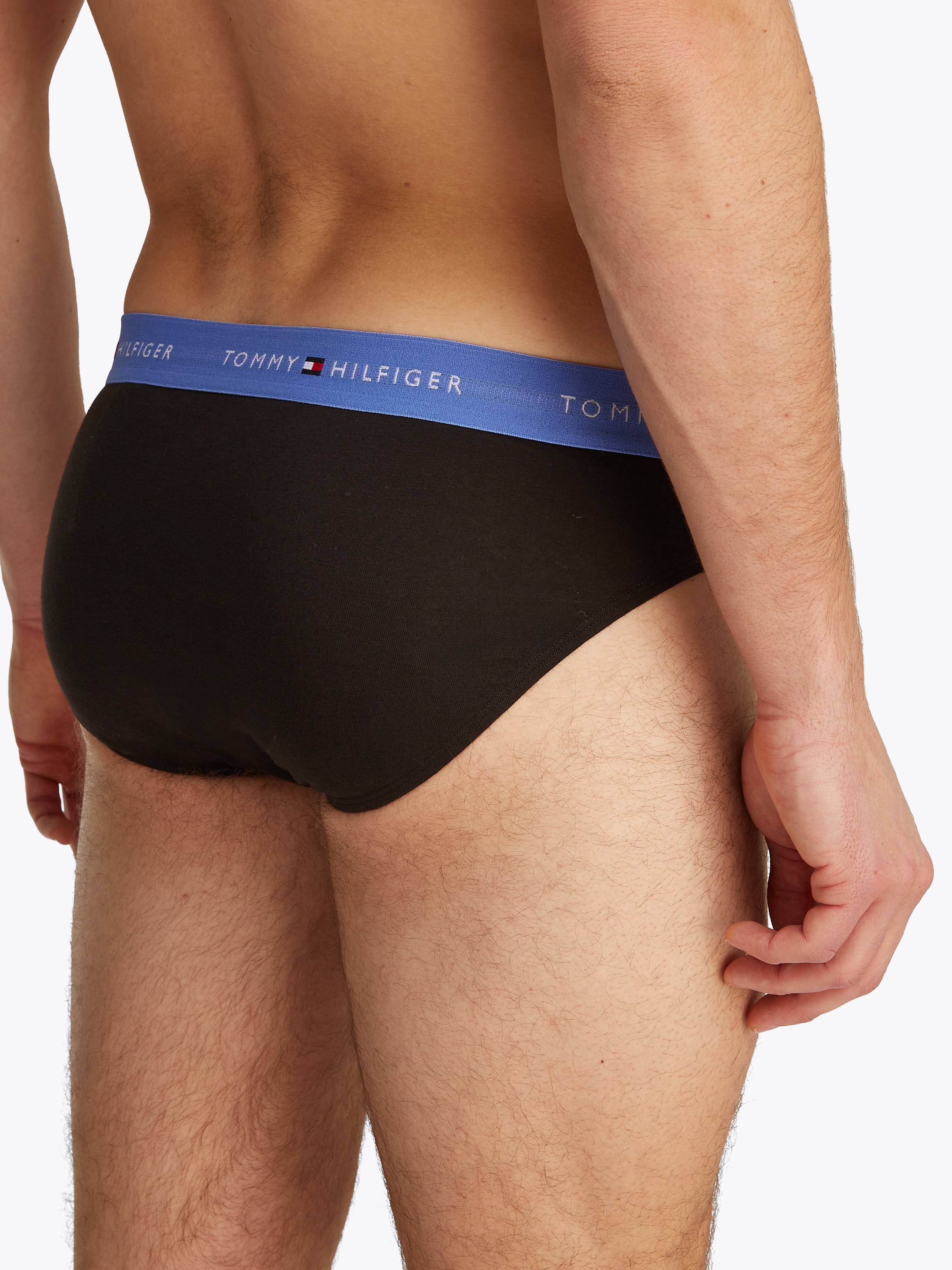 Tommy Hilfiger Underwear Slip »5P BRIEF«, (Packung, 5 St., 5er-Pack), mit kontrastfarbenem Logobund