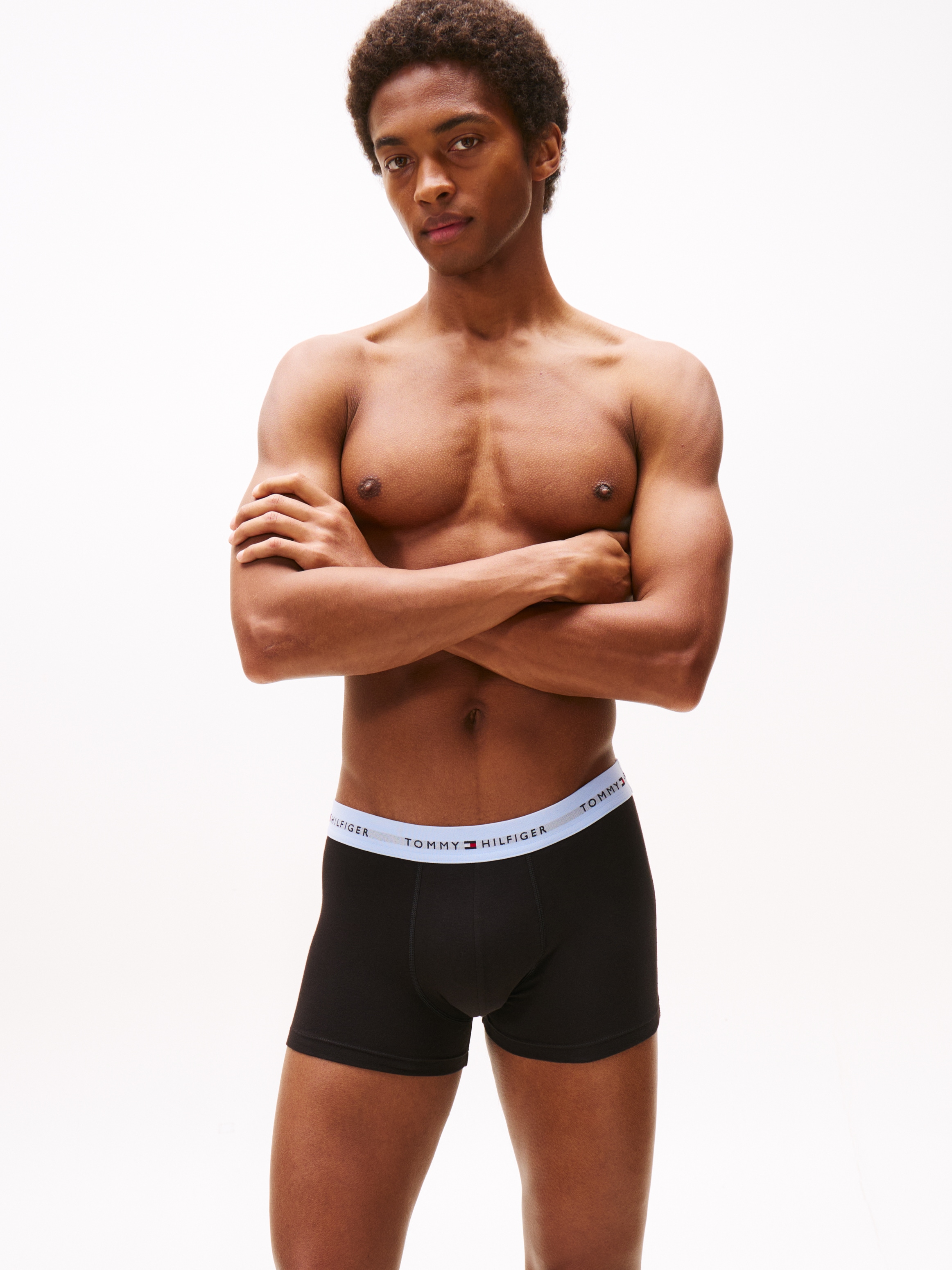 Tommy Hilfiger Underwear Trunk »7P TRUNK WB«, (Packung, 7 St., 7er), mit Logobund