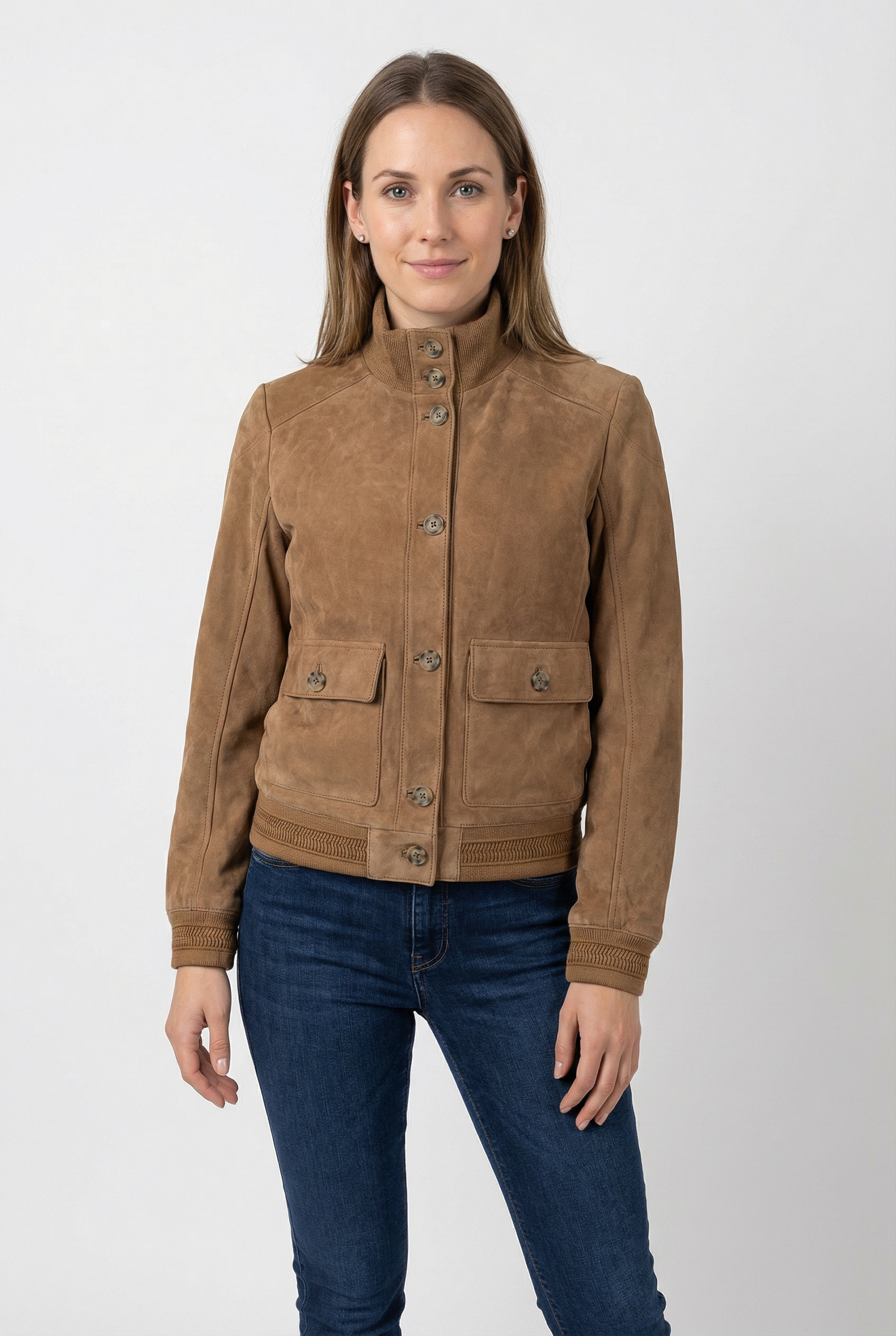 Mauritius Lederjacke »MWDajana« Blouson aus Veloursleder