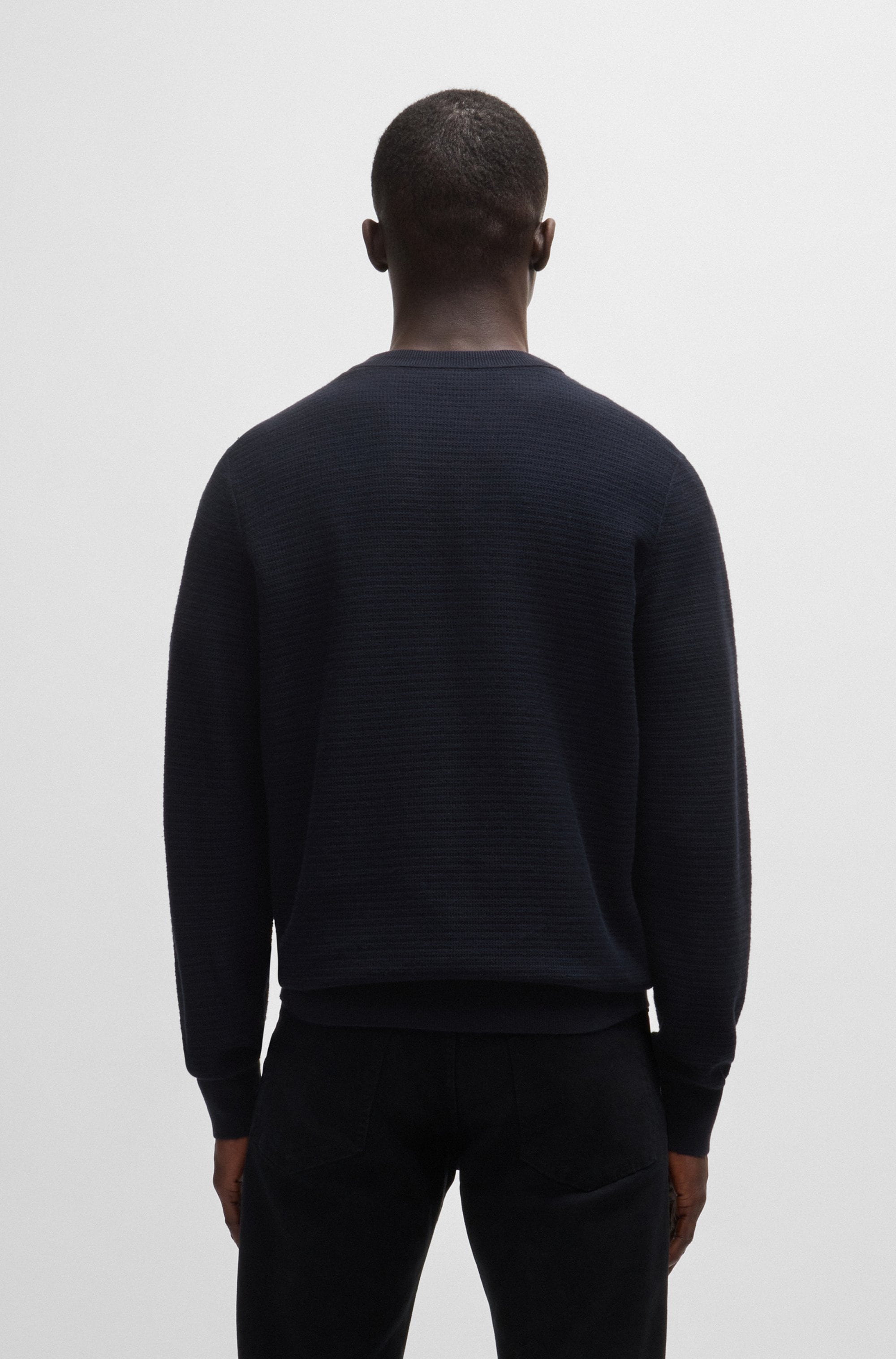 BOSS ORANGE Strickpullover »Anion«, mit BOSS-Badge