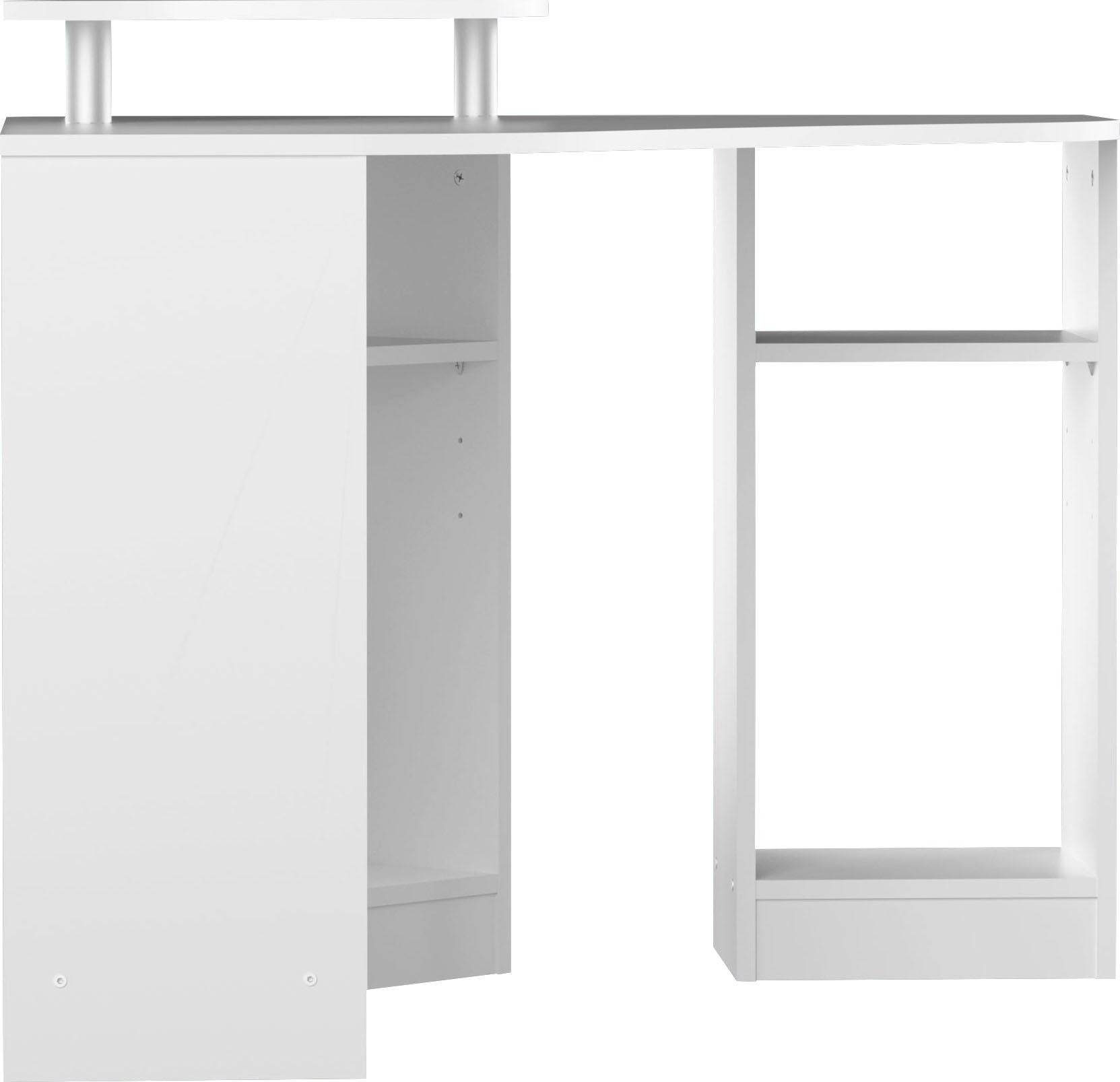 TemaHome Schreibtisch »Corner«, Melamingestell, Tischplatte in untersch. Farbvarianten, Breite 94 cm