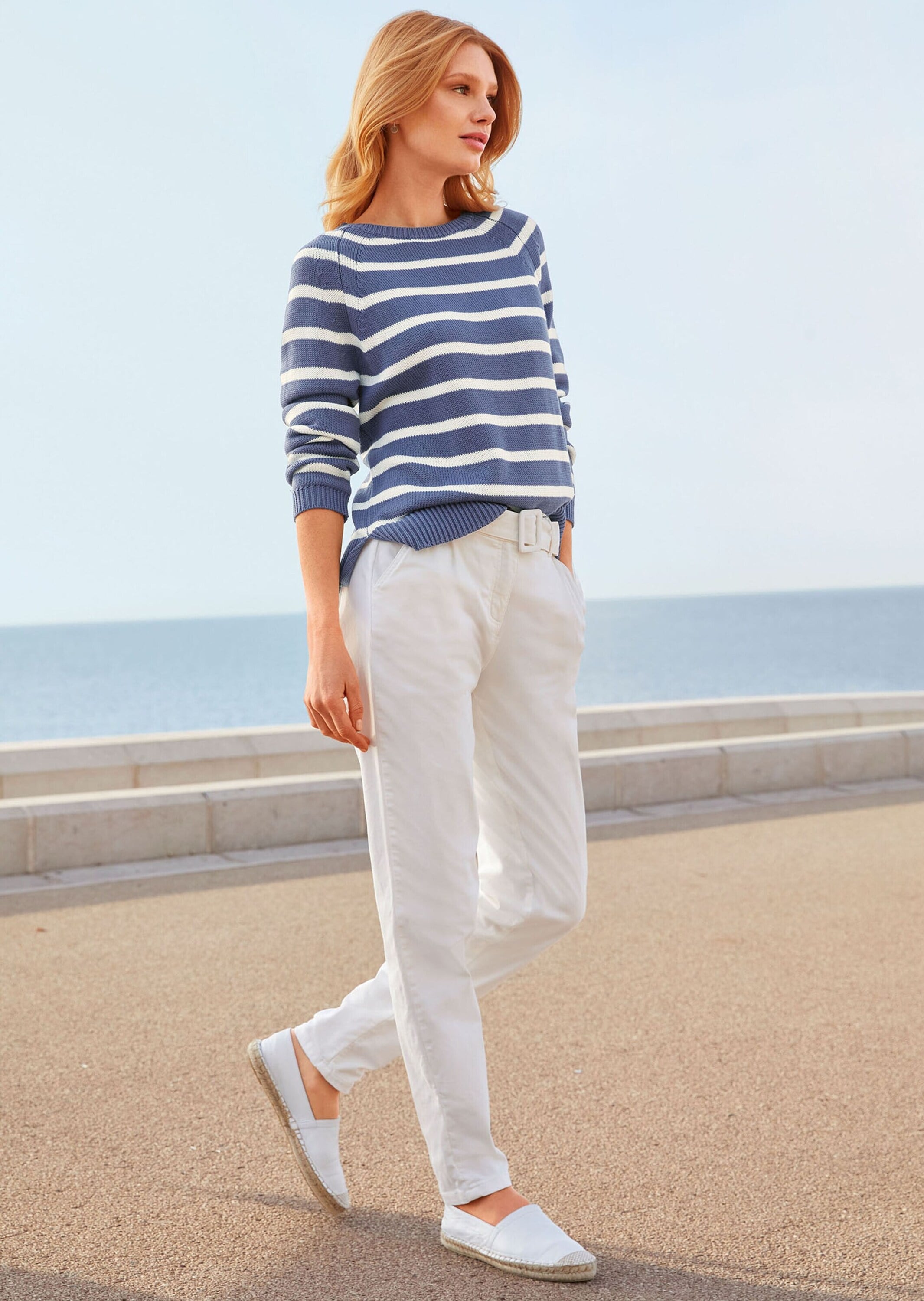 MADELEINE Regular-fit-Jeans »Hose Karotten-Jeans mit Bundfalten«